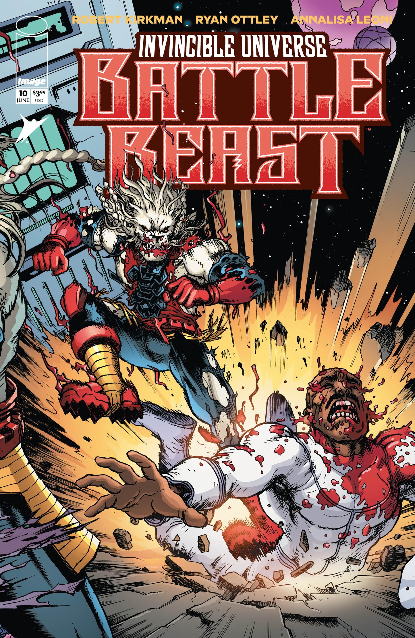 INVINCIBLE UNIVERSE BATTLE BEAST #10 CVR C INC 1:10 CHRIS BURNHAM & BRIAN REBER CONNECTING VAR