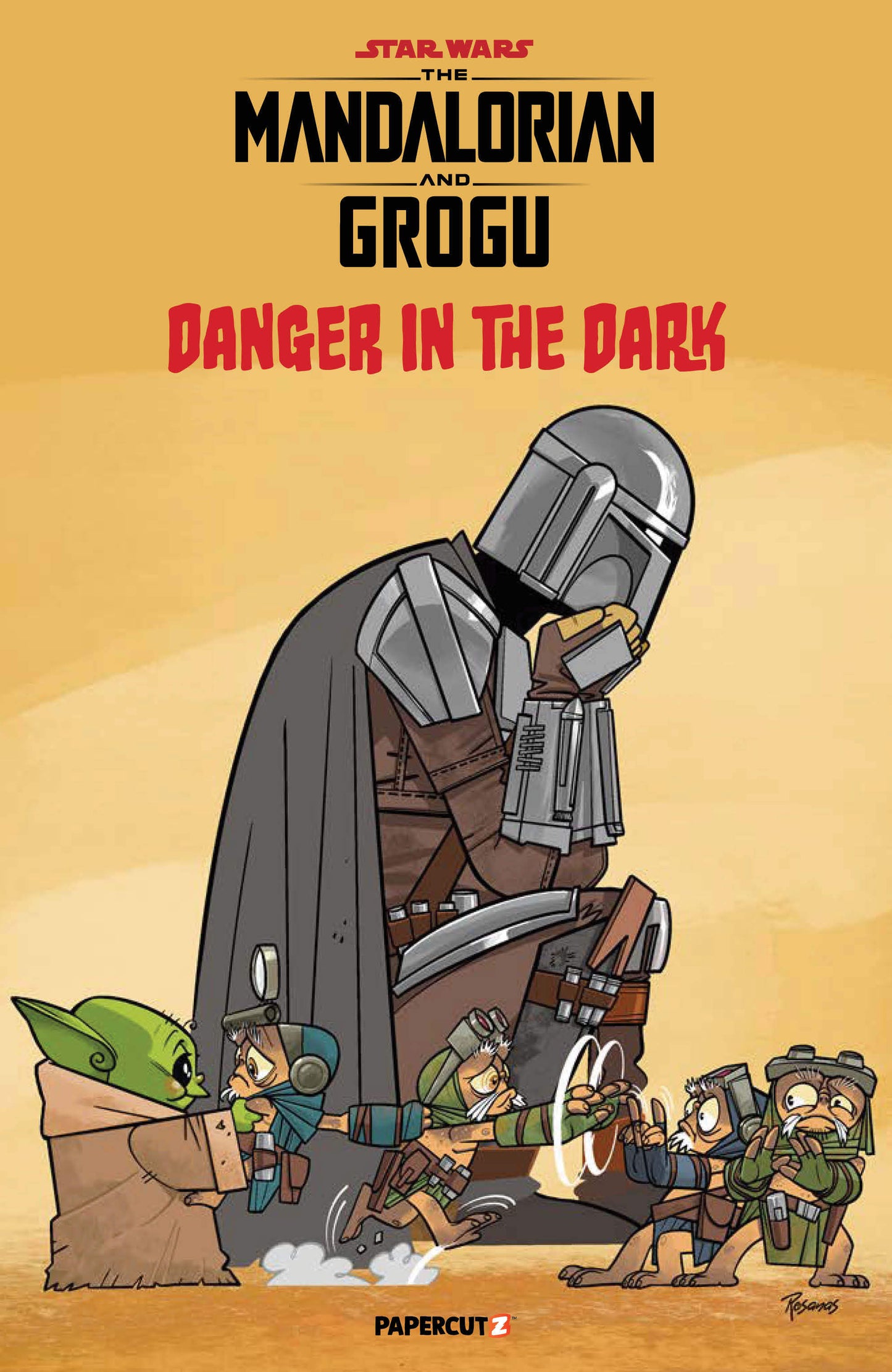 STAR WARS THE MANDALORIAN AND GROGU DANGER IN THE DARK (ONE-SHOT) CVR D RAMON ROSANAS VAR (22 Jul Release)