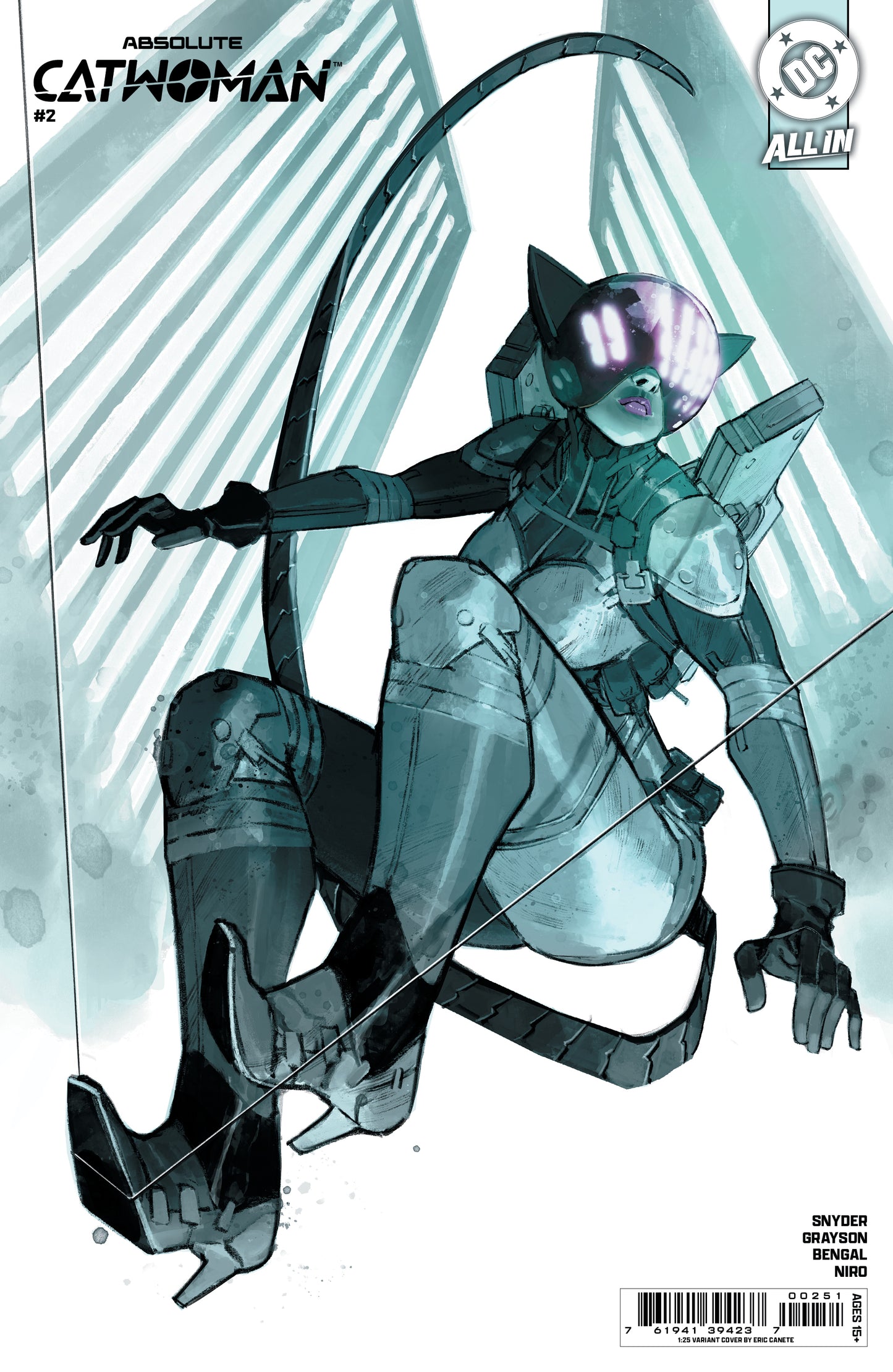 ABSOLUTE CATWOMAN #2 (OF 6) CVR E INC 1:25 ERIC CANETE CARD STOCK VAR