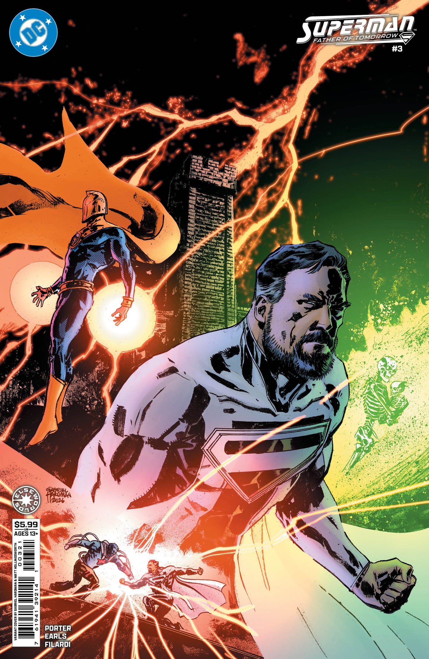 SUPERMAN FATHER OF TOMORROW #3 (OF 6) CVR B GABRIEL HARDMAN CARD STOCK VAR (22 Jul Release)
