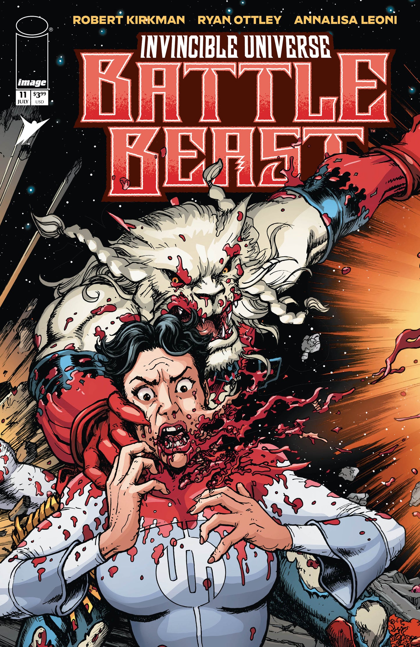 INVINCIBLE UNIVERSE BATTLE BEAST #11 CVR C INC 1:10 CHRIS BURNHAM & BRIAN REBER CONNECTING VAR