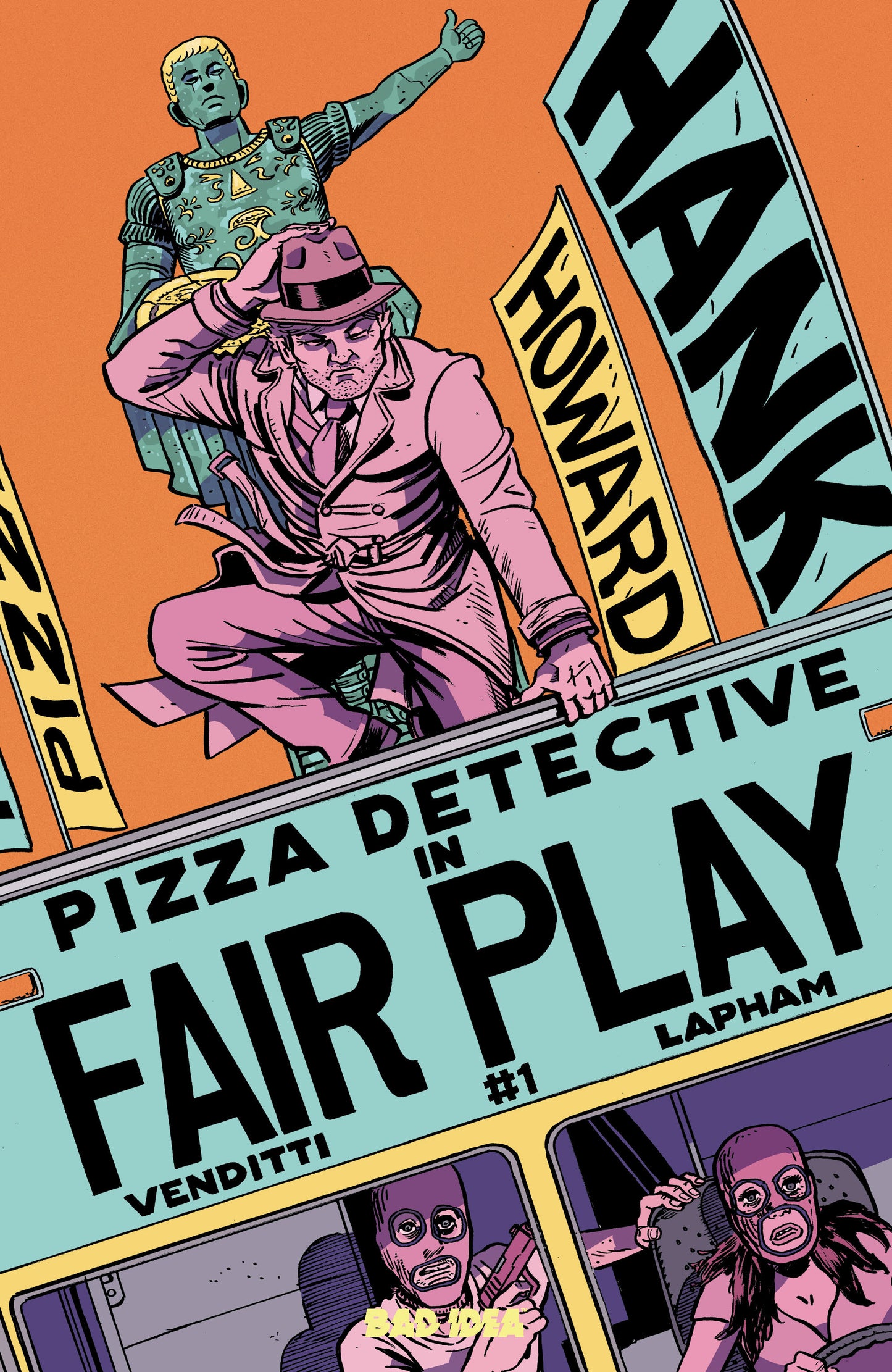 HANK HOWARD PIZZA DETECTIVE THE FAIR PLAY #1 (ONE SHOT) CVR A DAVID LAPHAM (05 Aug Release)