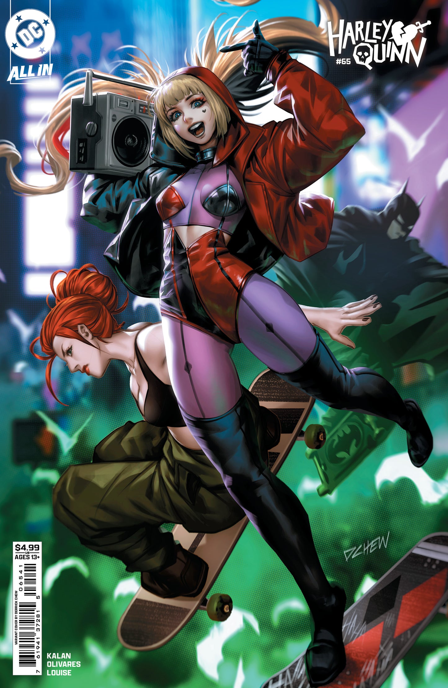 HARLEY QUINN #65 CVR D DERRICK CHEW CARD STOCK VAR | DC COMICS | Comicbookeroo