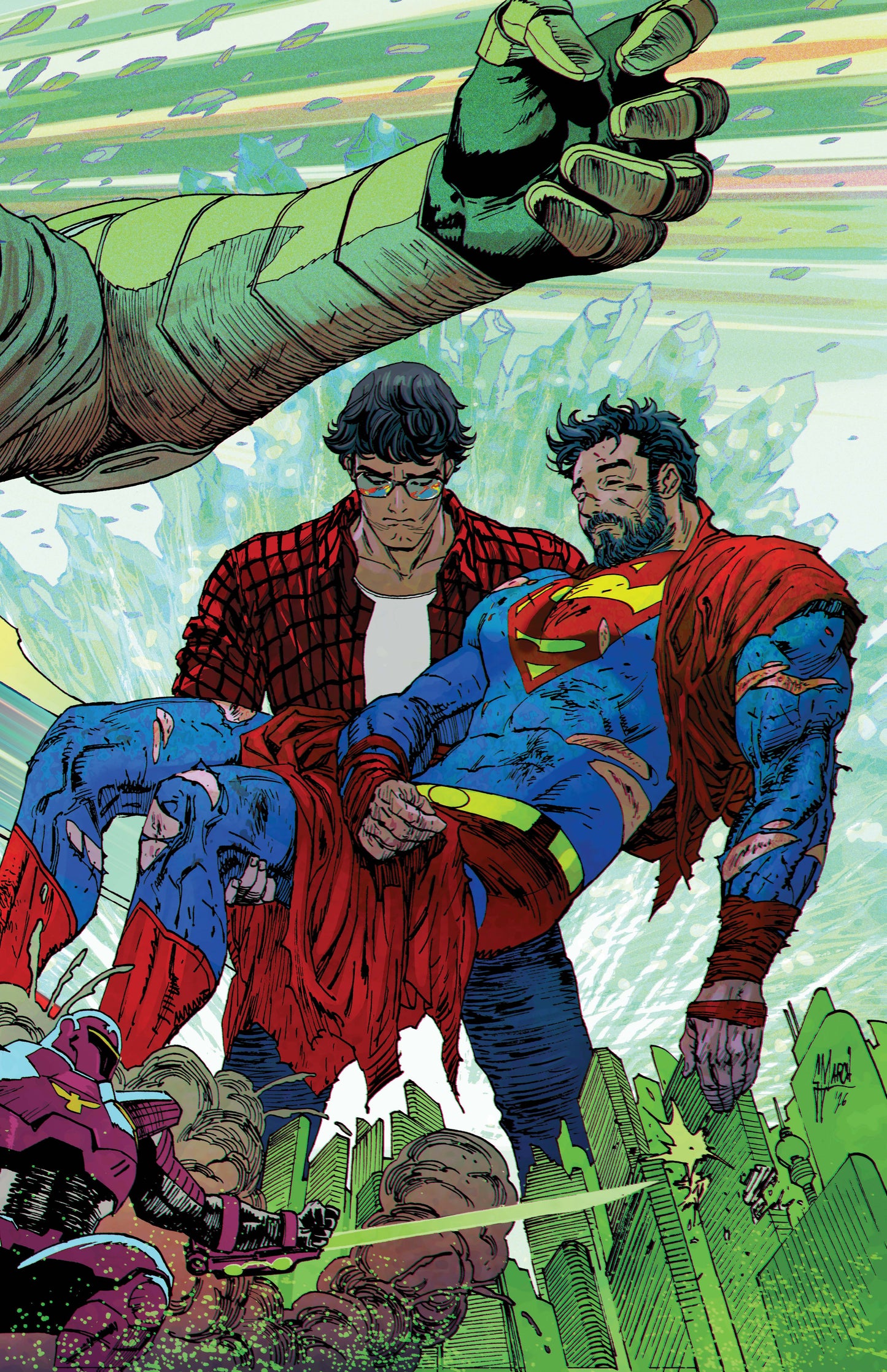 SUPERMAN #41 CVR A GUILLEM MARCH CONNECTING (KINGDOM OF ZOD) (26 Aug Release)