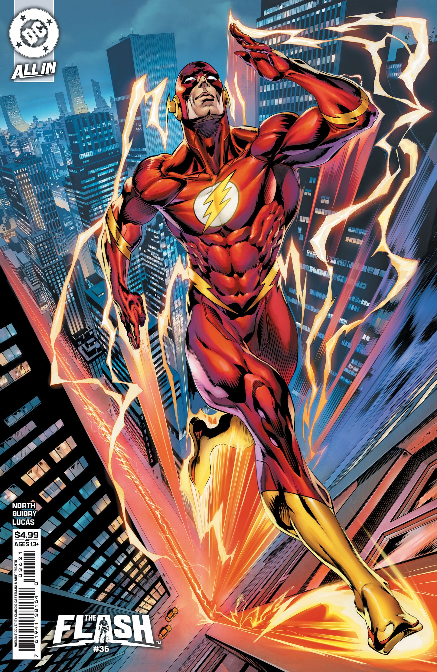 FLASH #36 CVR B CLAUDIO CASTELLINI CARD STOCK VAR | DC COMICS | Comicbookeroo