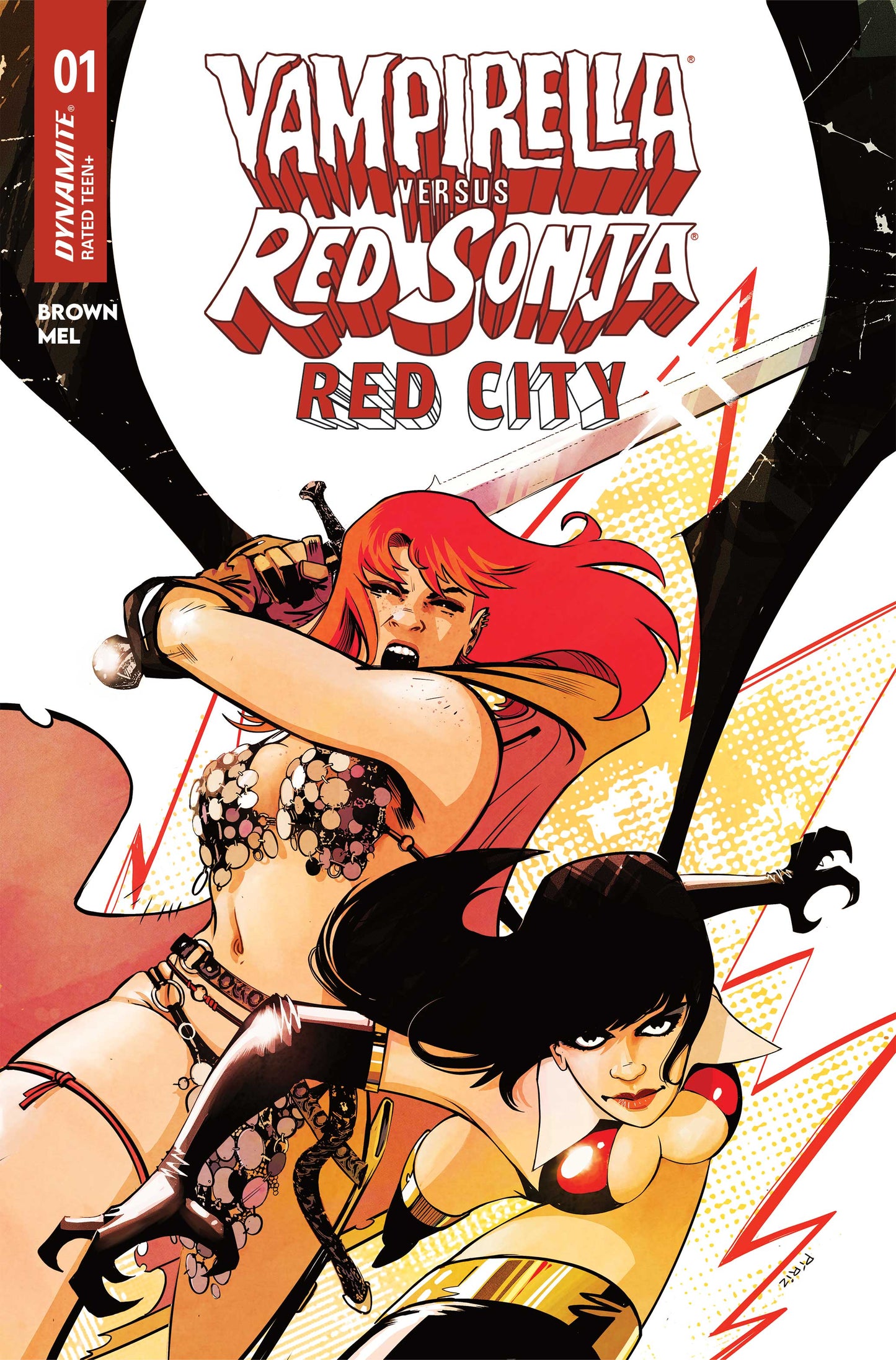 VAMPIRELLA VS RED SONJA RED CITY #1 CVR A SEBASTIAN PIRIZ (05 Aug Release)