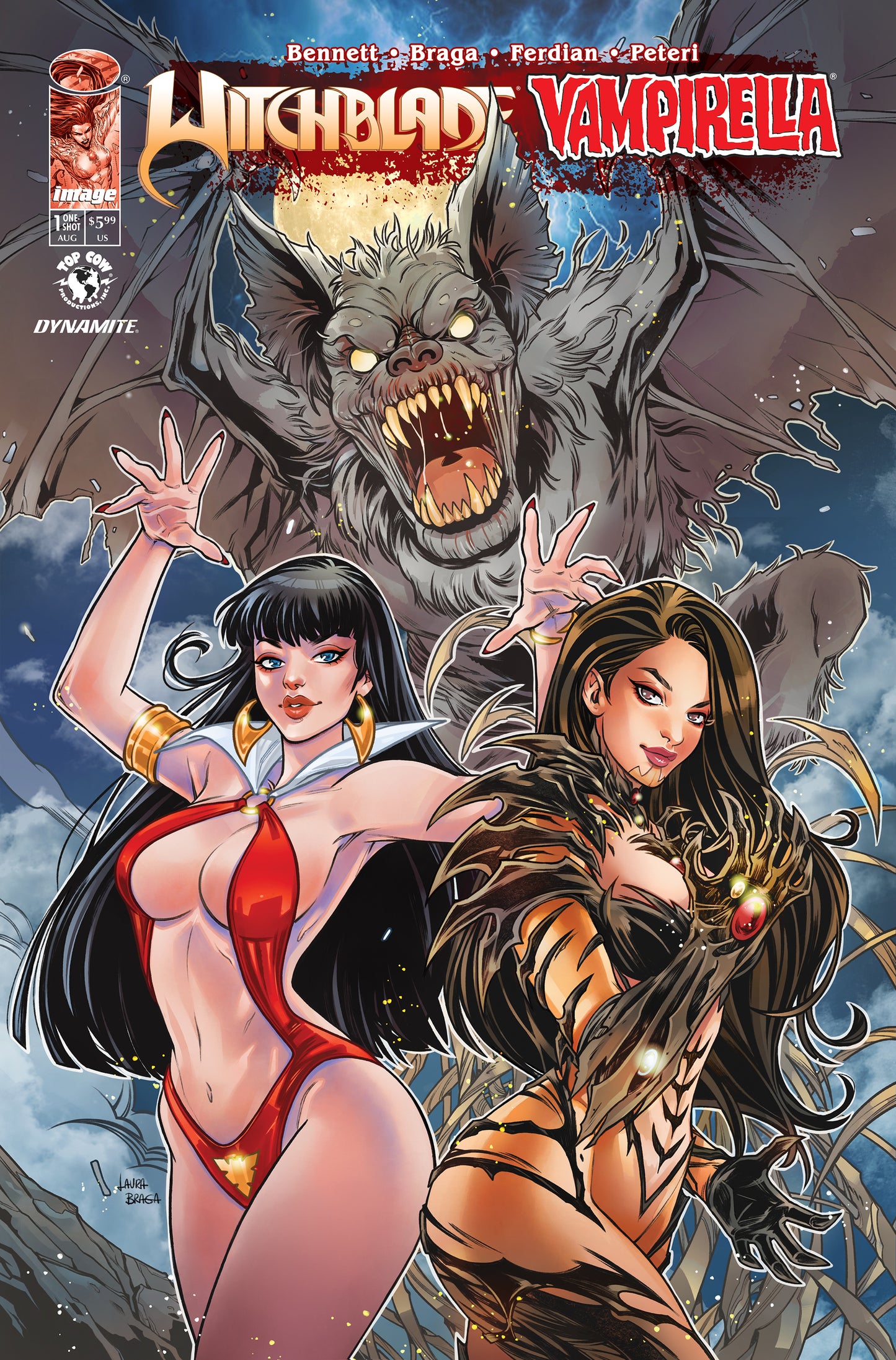 WITCHBLADE VAMPIRELLA #1 (ONE SHOT) CVR A LAURA BRAGA | IMAGE COMICS | Comicbookeroo