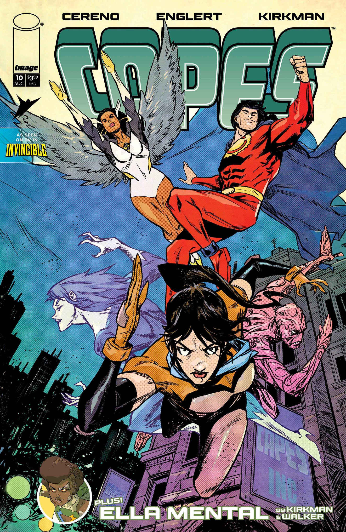 INVINCIBLE UNIVERSE CAPES #10 CVR E SANFORD GREENE CONNECTING VAR | IMAGE COMICS | Comicbookeroo