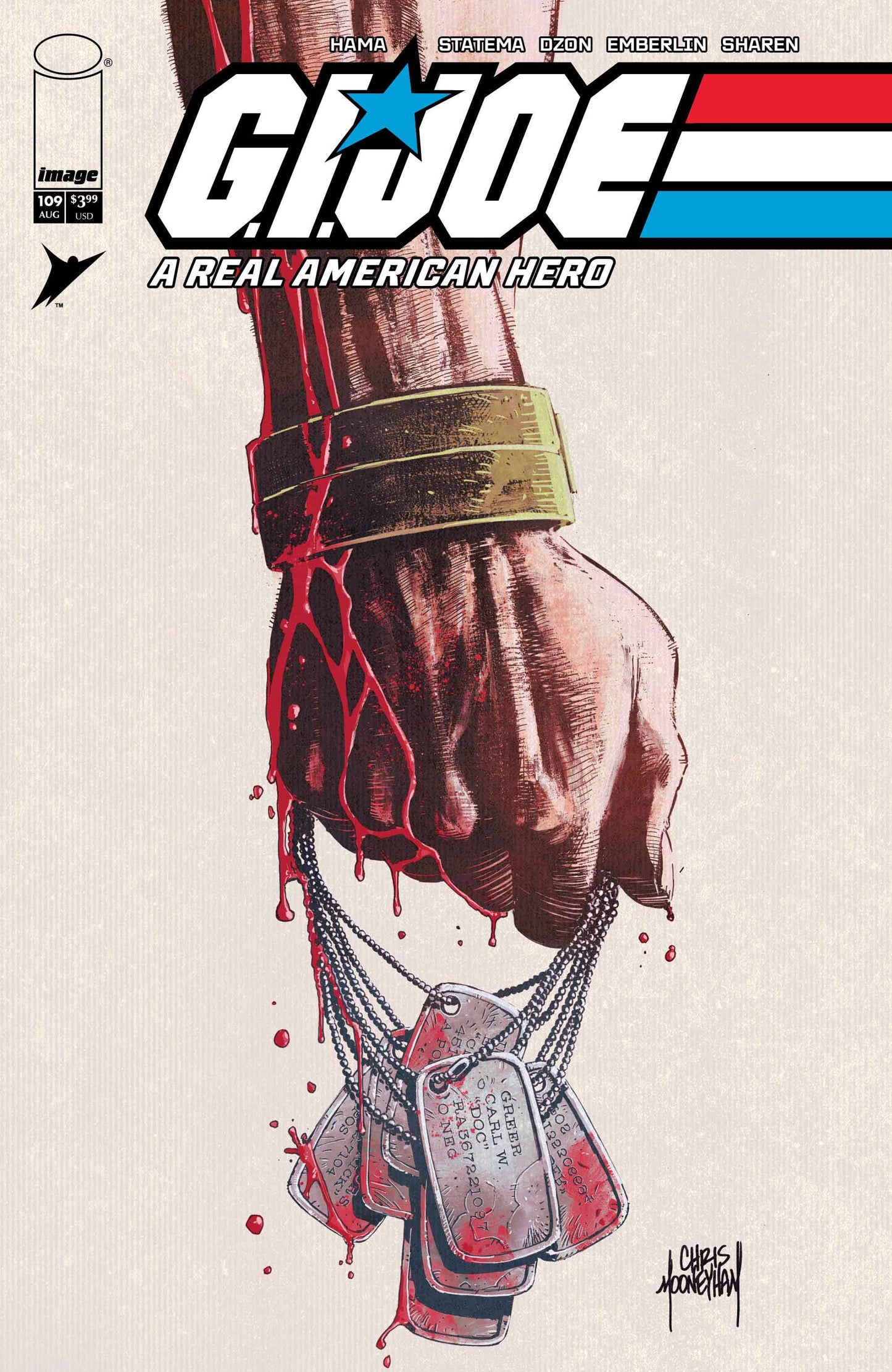 GI JOE A REAL AMERICAN HERO #109 HAMA FILES EDITION CVR B CHRIS MOONEYHAM VAR | IMAGE COMICS | Comicbookeroo