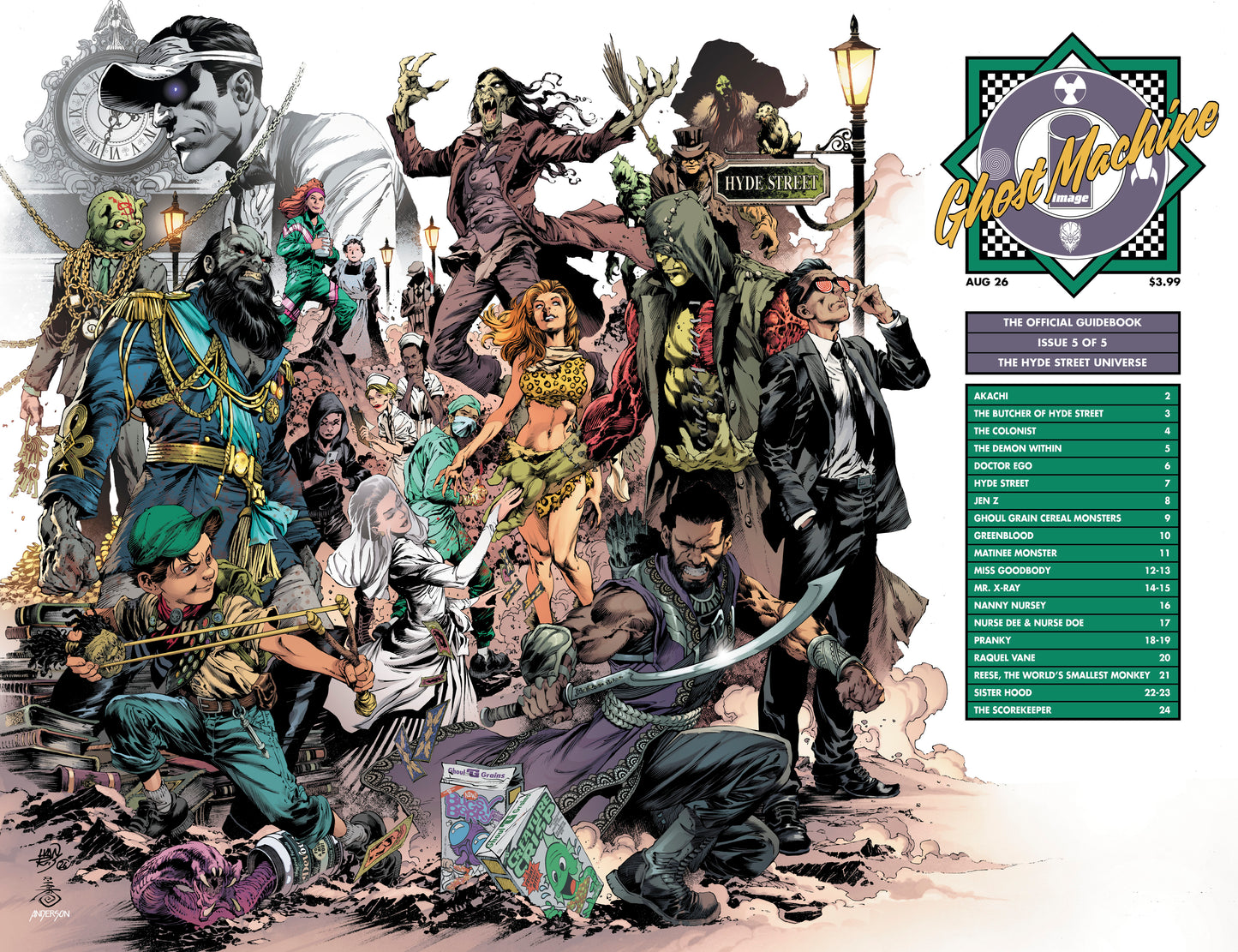 GHOST MACHINE THE OFFICIAL GUIDEBOOK #5 (OF 5) CVR C IVAN REIS & DANNY MIKI WRAPAROUND VAR (05 Aug Release)