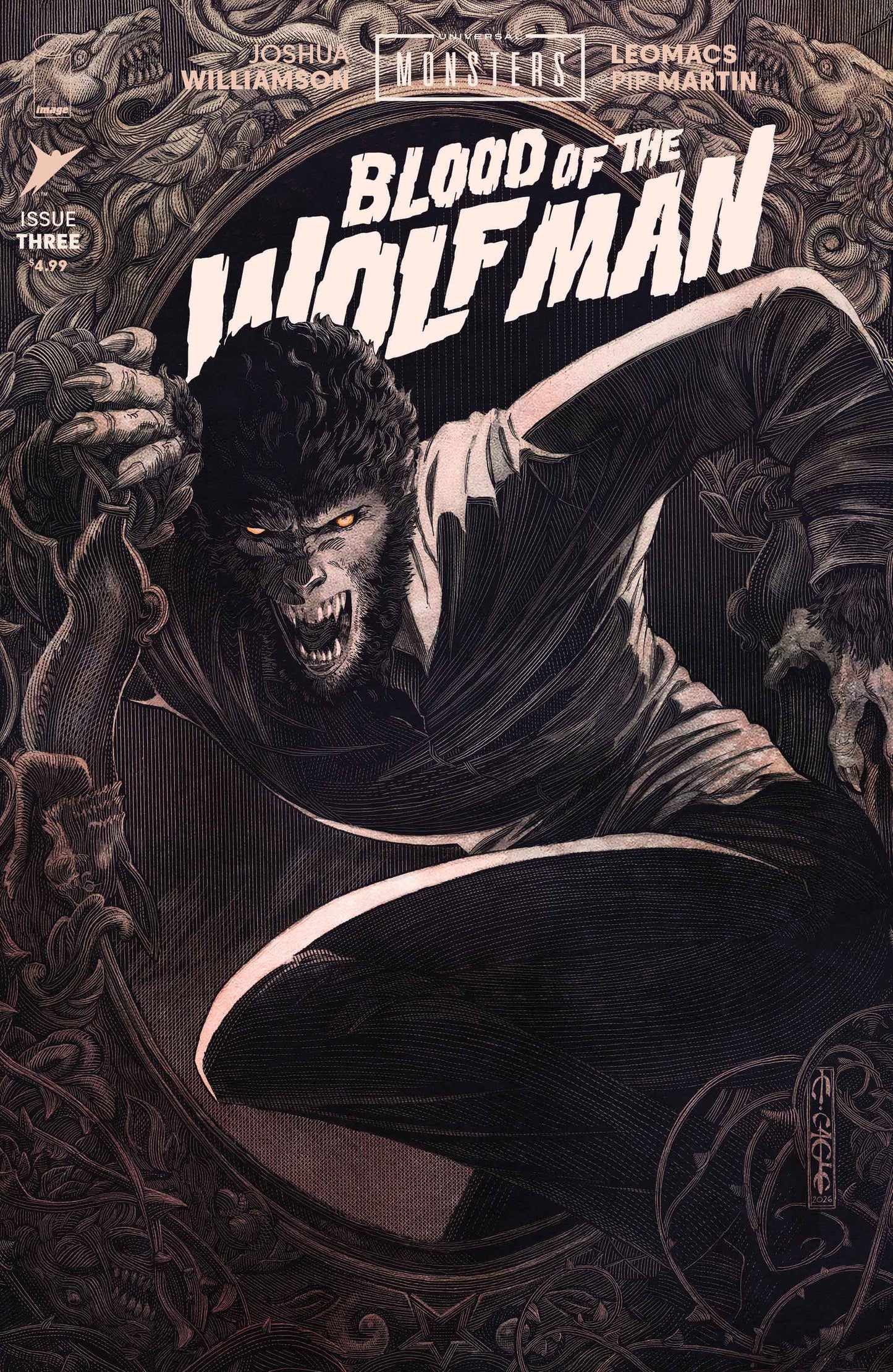 UNIVERSAL MONSTERS BLOOD OF THE WOLF MAN #3 (OF 4) CVR B EVAN CAGLE VAR | IMAGE COMICS | Comicbookeroo