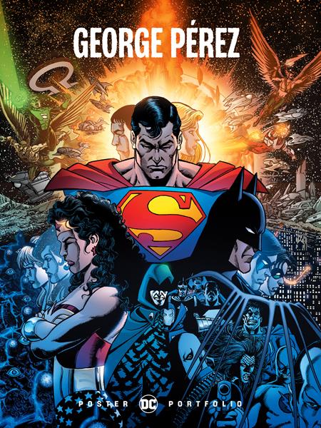 DC POSTER PORTFOLIO GEORGE PEREZ TP (Backorder, Allow 4-5 Weeks)