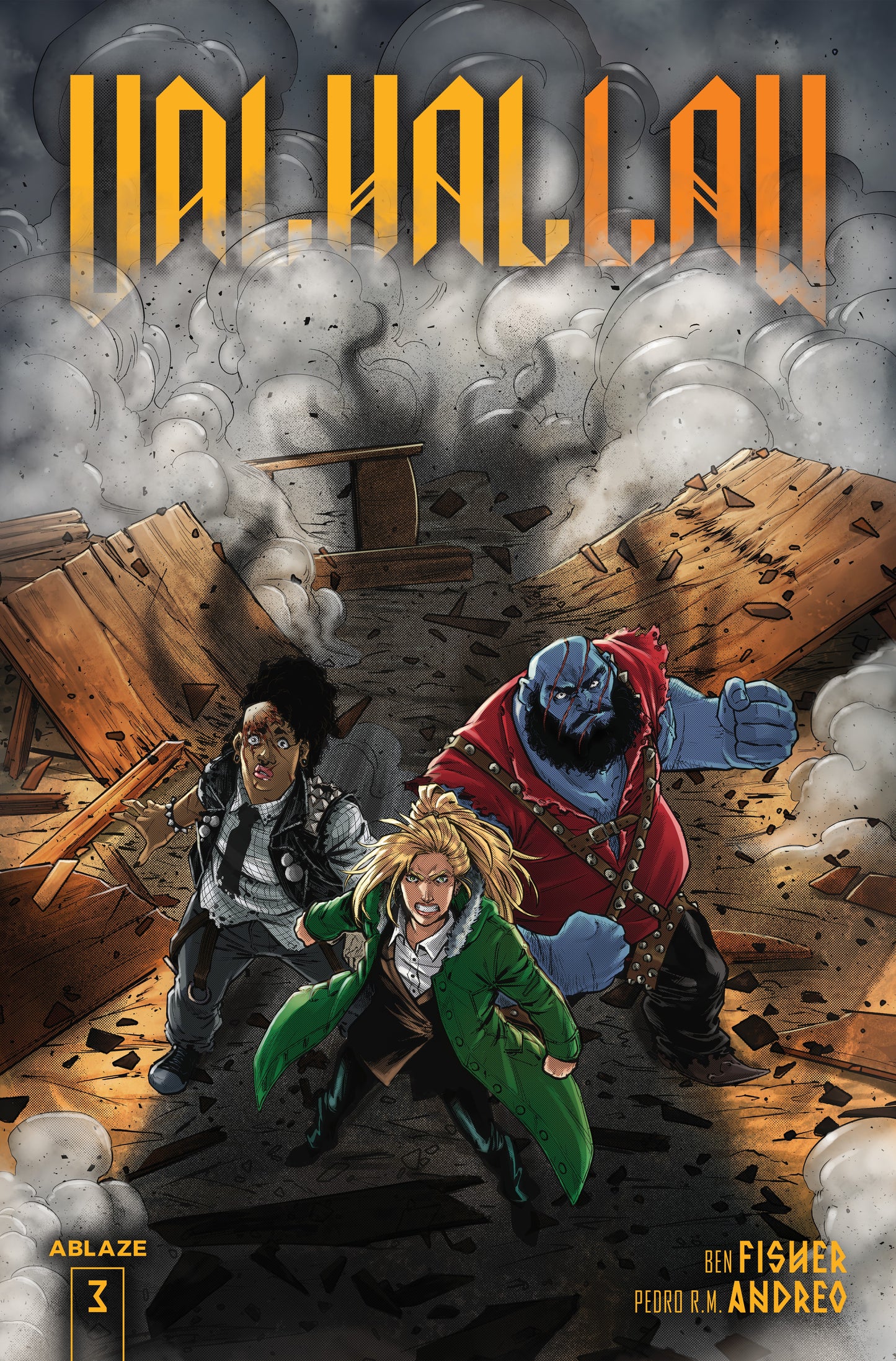 VALHALLAW #3 (OF 5) CVR A PEDRO R M ANDREO (MR) | ABLAZE | Comicbookeroo