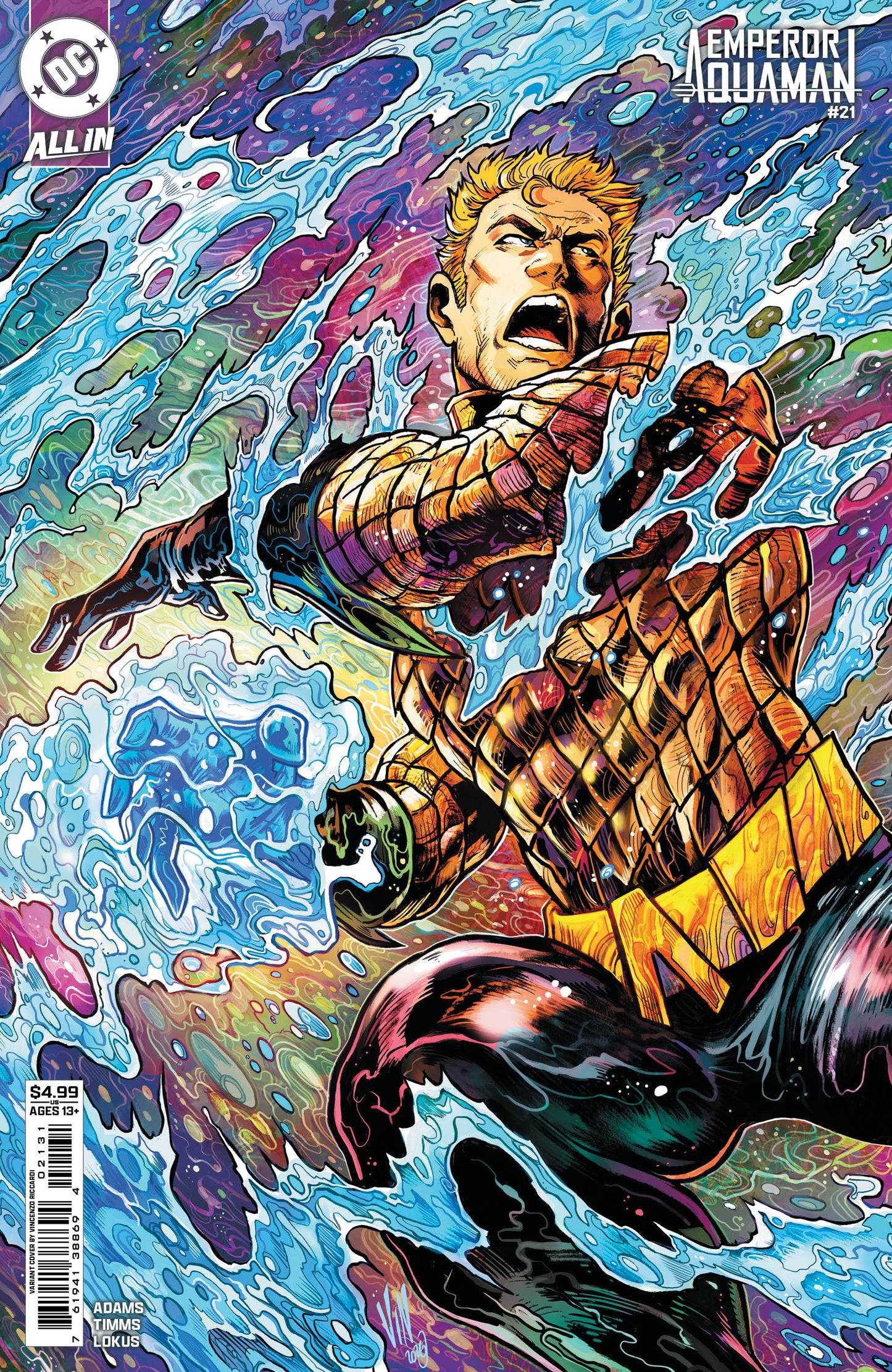 EMPEROR AQUAMAN #21 CVR C VINCENZO RICCARDI CARD STOCK VAR | DC COMICS | Comicbookeroo