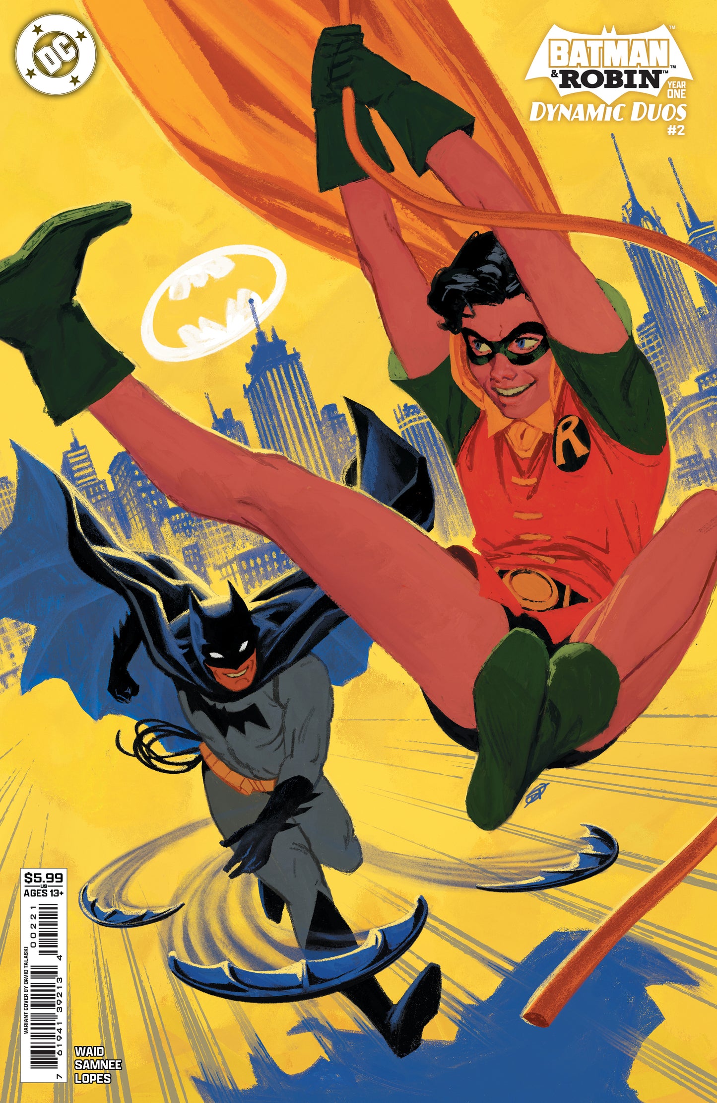 BATMAN & ROBIN YEAR ONE DYNAMIC DUOS #2 (OF 12) CVR B DAVID TALASKI CARD STOCK VAR | DC COMICS | Comicbookeroo