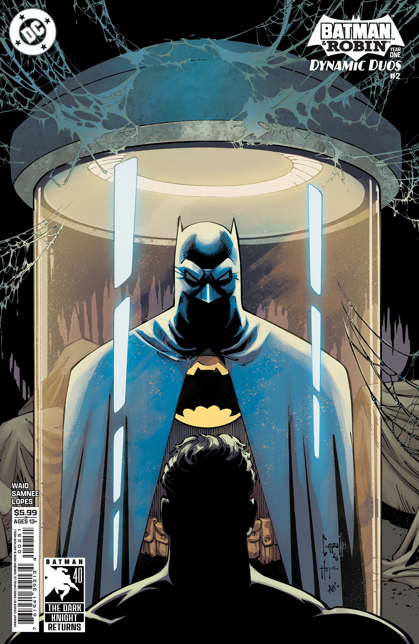 BATMAN & ROBIN YEAR ONE DYNAMIC DUOS #2 (OF 12) CVR E GREG CAPULLO & SANDRA HOPE DARK KNIGHT RETURNS 40TH ANNIVERSARY CARD STOCK VAR | DC COMICS | Comicbookeroo