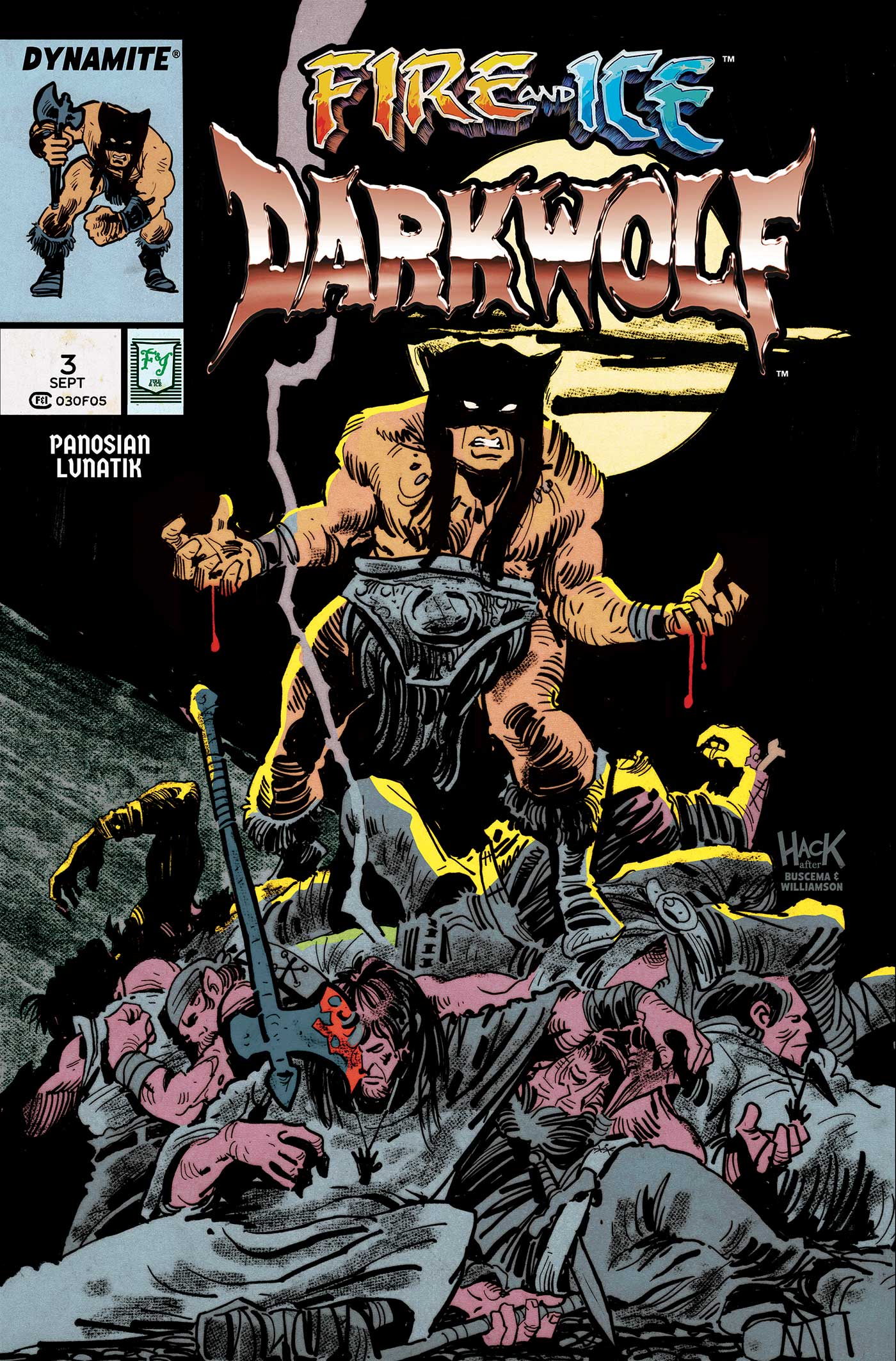 FIRE AND ICE DARKWOLF #3 CVR K ROBERT HACK VAR