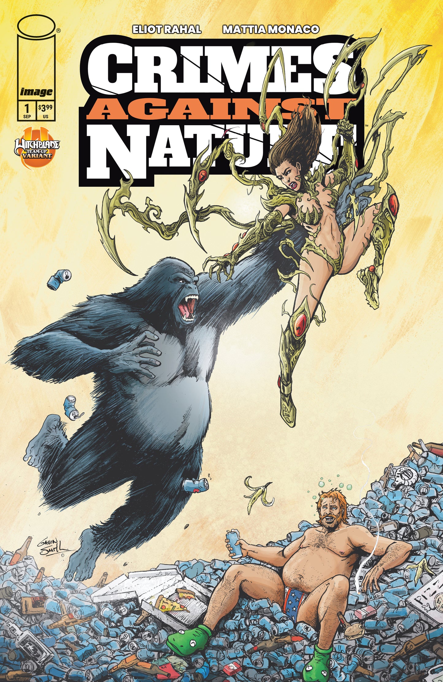 CRIMES AGAINST NATURE #1 CVR E GAVIN SMITH WITCHBLADE TEAM UP VAR | IMAGE COMICS | Comicbookeroo