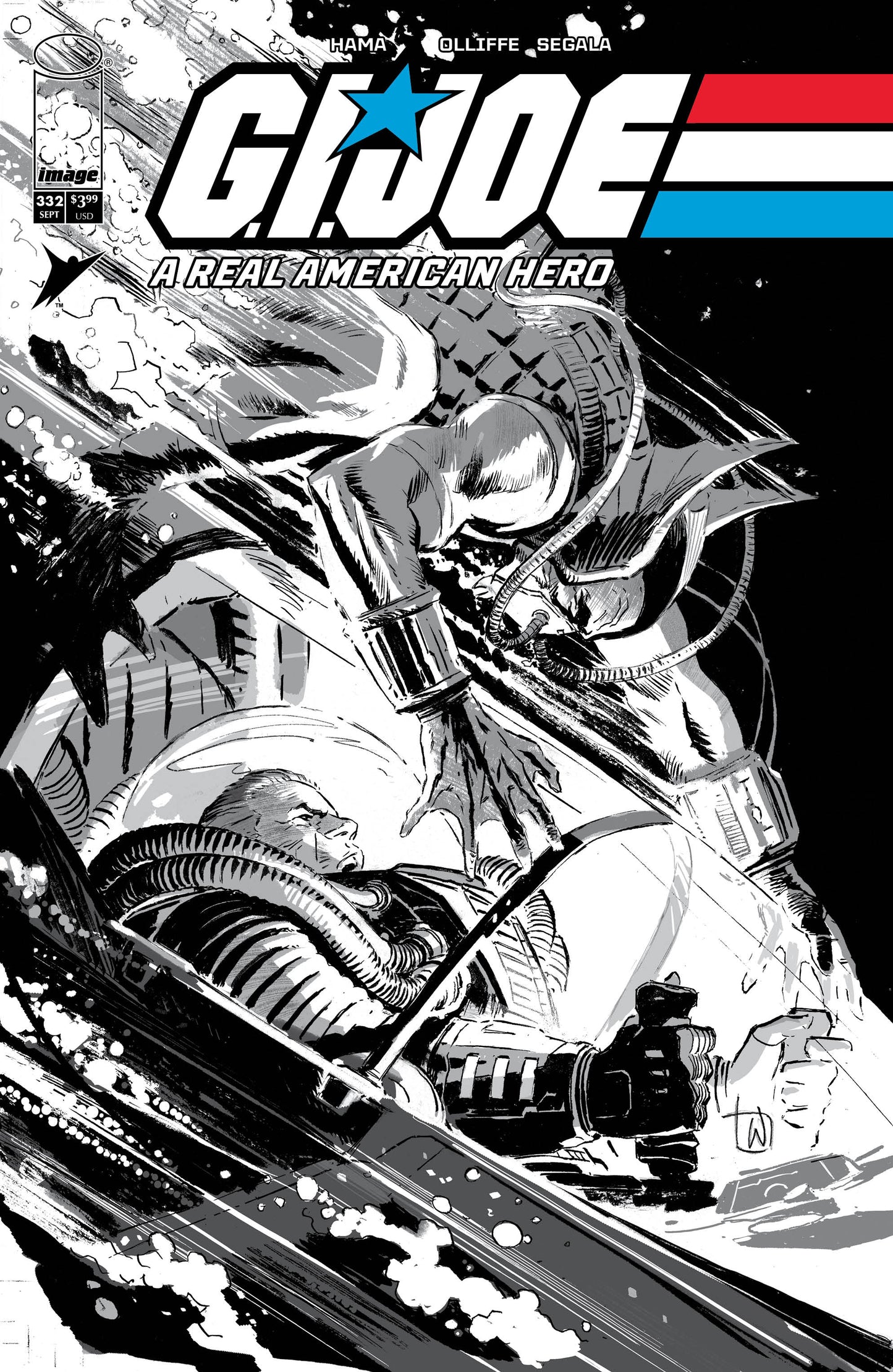 GI JOE A REAL AMERICAN HERO #332 CVR B LEE WEEKS B&W VAR