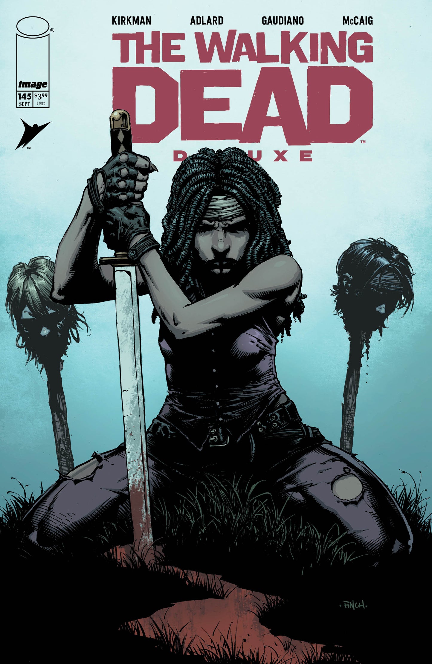 WALKING DEAD DELUXE #145 CVR A DAVID FINCH & DAVE MCCAIG