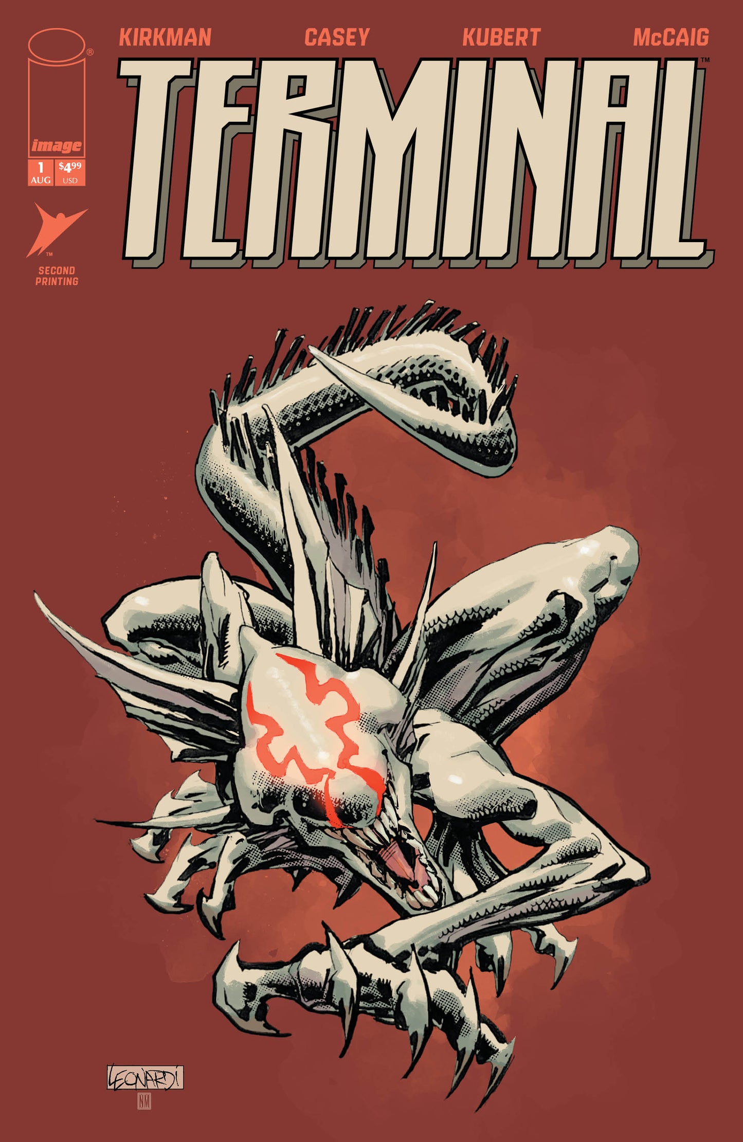 TERMINAL #1 2ND PTG CVR B RICK LEONARDI & NEERAJ MENON MONSTER VAR (MR) | IMAGE COMICS | Comicbookeroo
