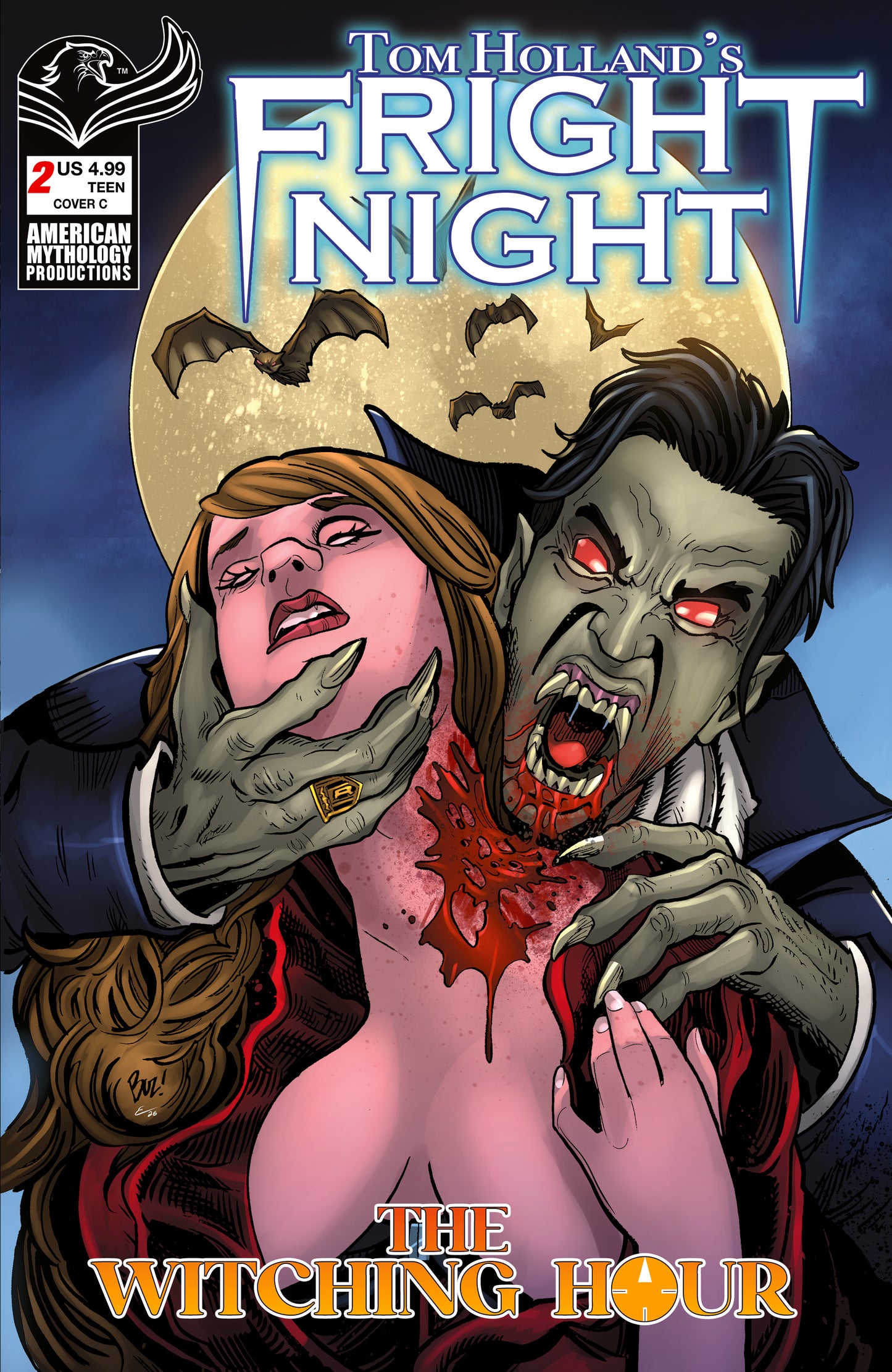 FRIGHT NIGHT WITCHING HOUR #2 (OF 2) CVR C BUZ HASSON VAR | PRANA PUBLISHERS | Comicbookeroo