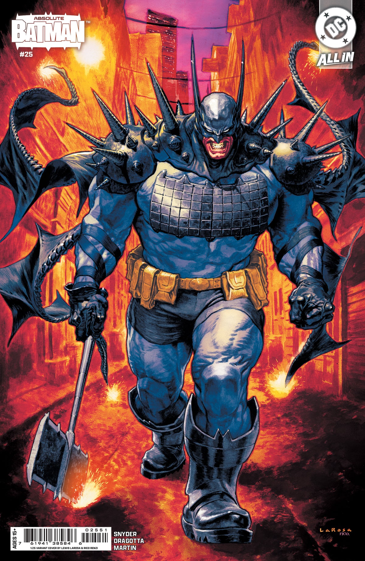 ABSOLUTE BATMAN #25 CVR K INC 1:25 LEWIS LAROSA CARD STOCK VAR | DC COMICS | Comicbookeroo
