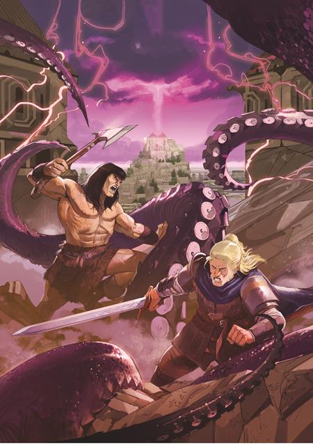 CONAN & DRAGONERO #7 (OF 7) CVR B LORENZO NUTI VIRGIN CARDSTOCK VAR (MR) | TITAN COMICS | Comicbookeroo