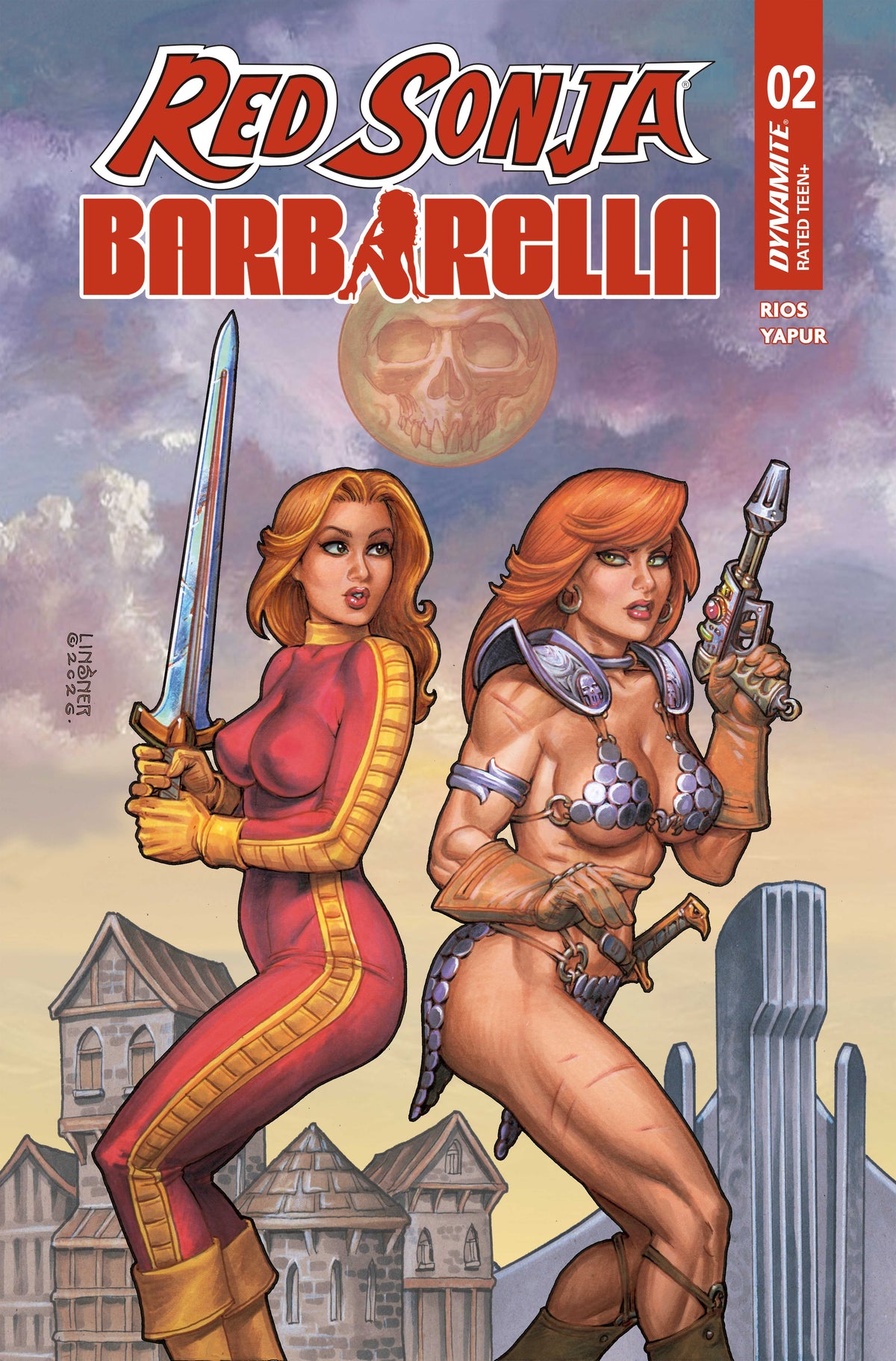 RED SONJA BARBARELLA #2 CVR A JOSEPH MICHAEL LINSNER (02 Dec Release)
