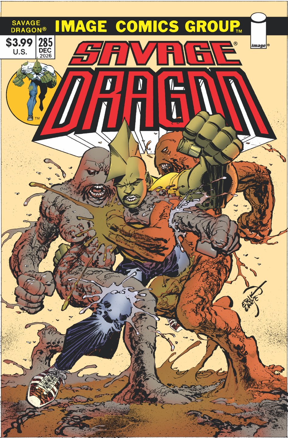 SAVAGE DRAGON #285 CVR B ERIK LARSEN RETRO VAR