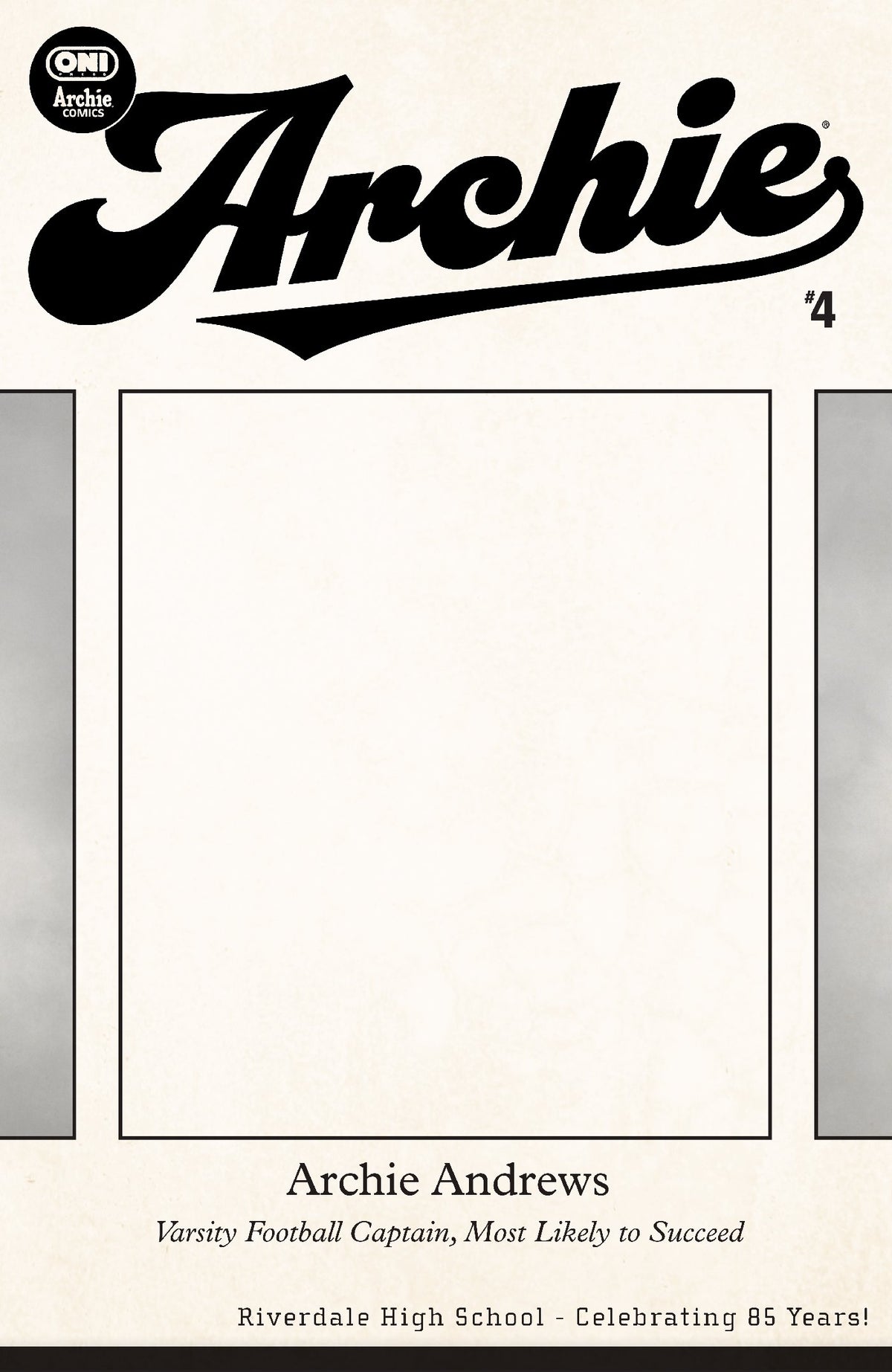 ARCHIE #4 COVER F RIVERDALE YEARBOOK BLANK SKETCH VAR