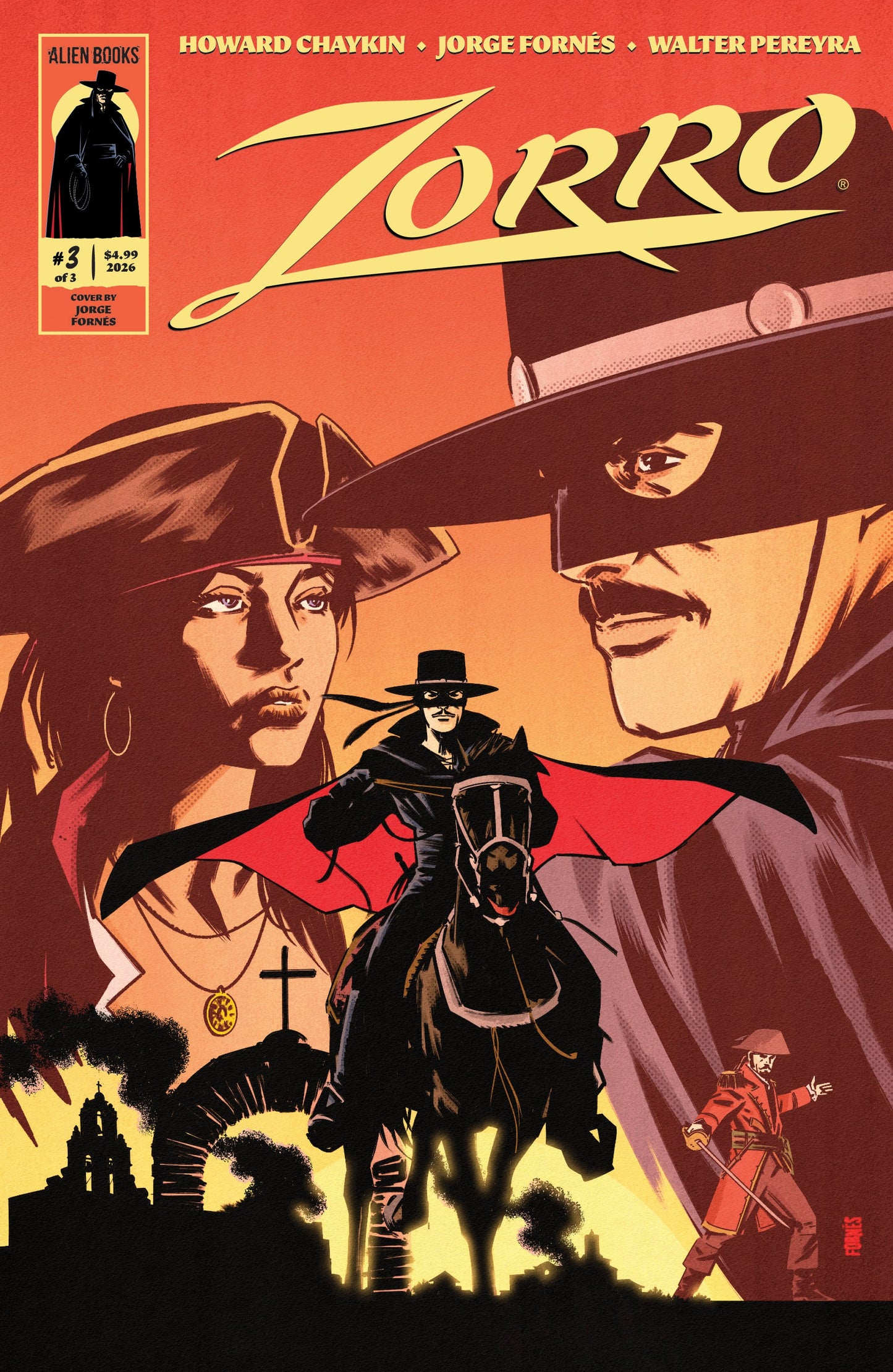 ZORRO #3 COVER A (FORNÉS) (26 Aug Release)