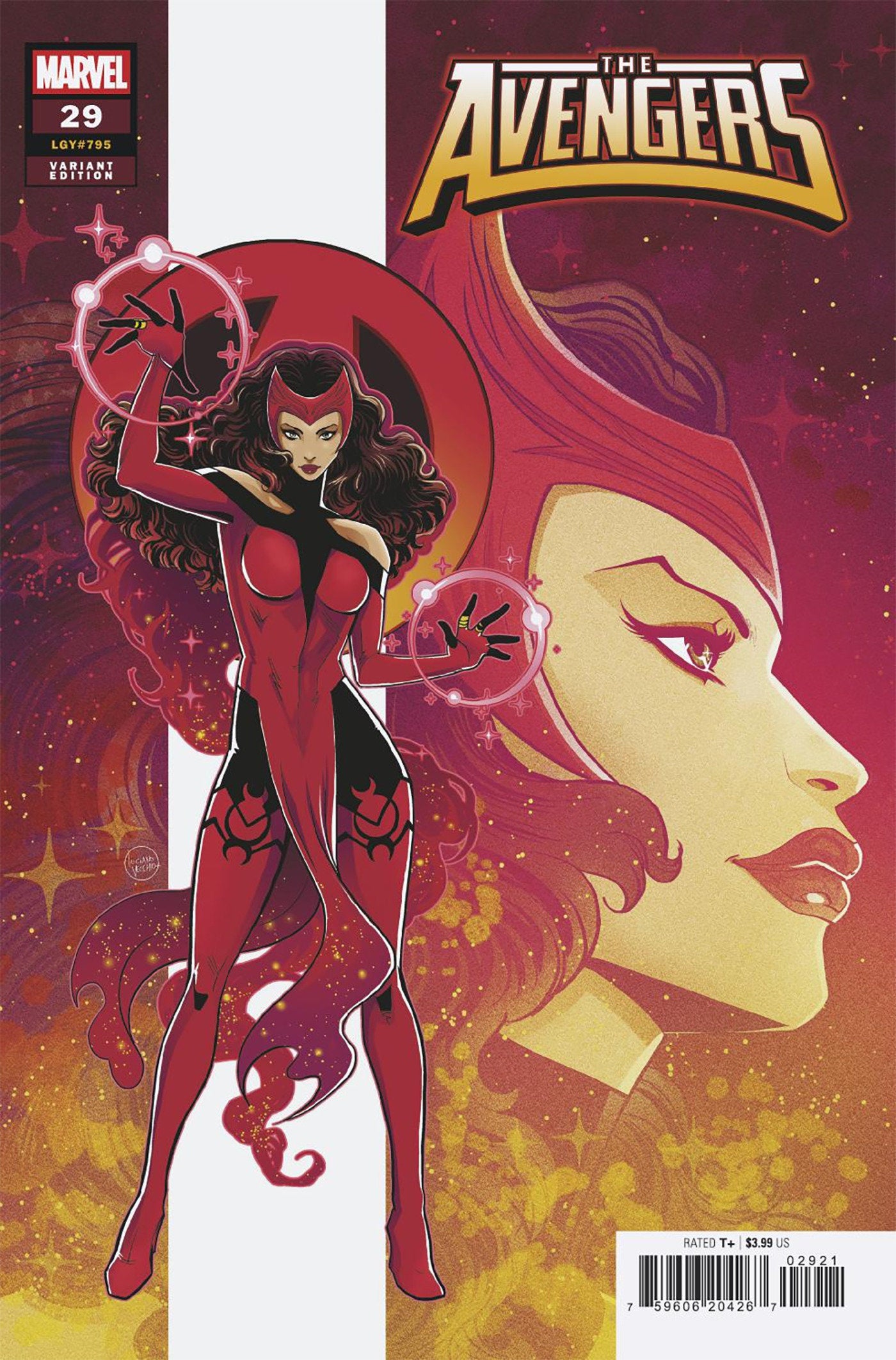 AVENGERS (2023) #29 LUCIANO VECCHIO SCARLET WITCH VAR (Backorder, Allow 4-5 Weeks)