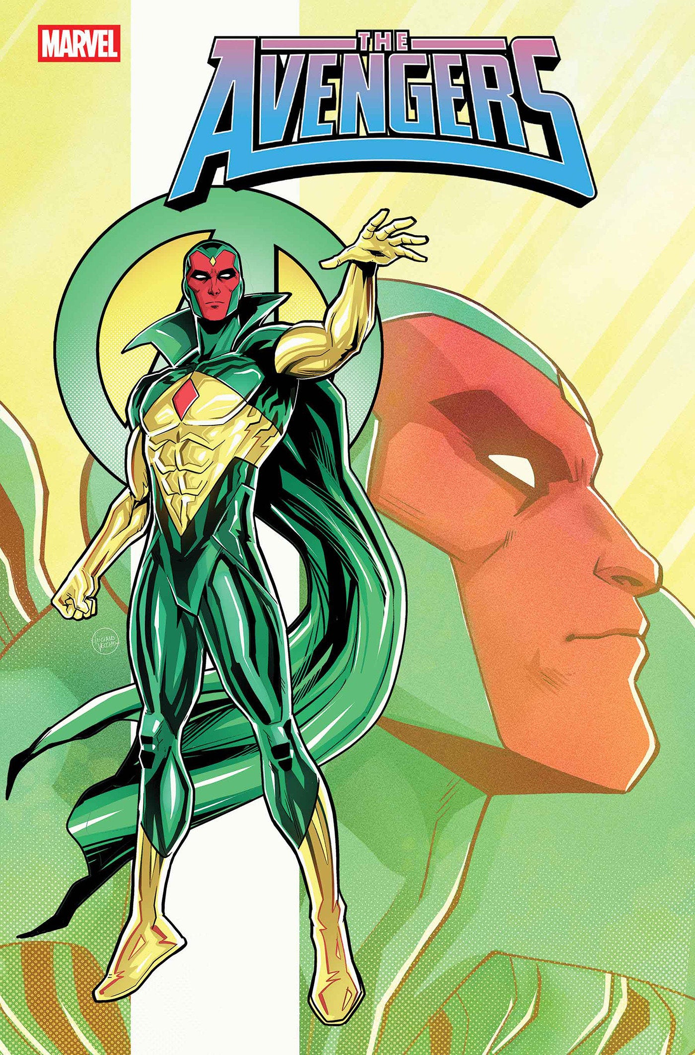 AVENGERS (2023) #30 LUCIANO VECCHIO VISION VAR (Backorder, Allow 4-5 Weeks)