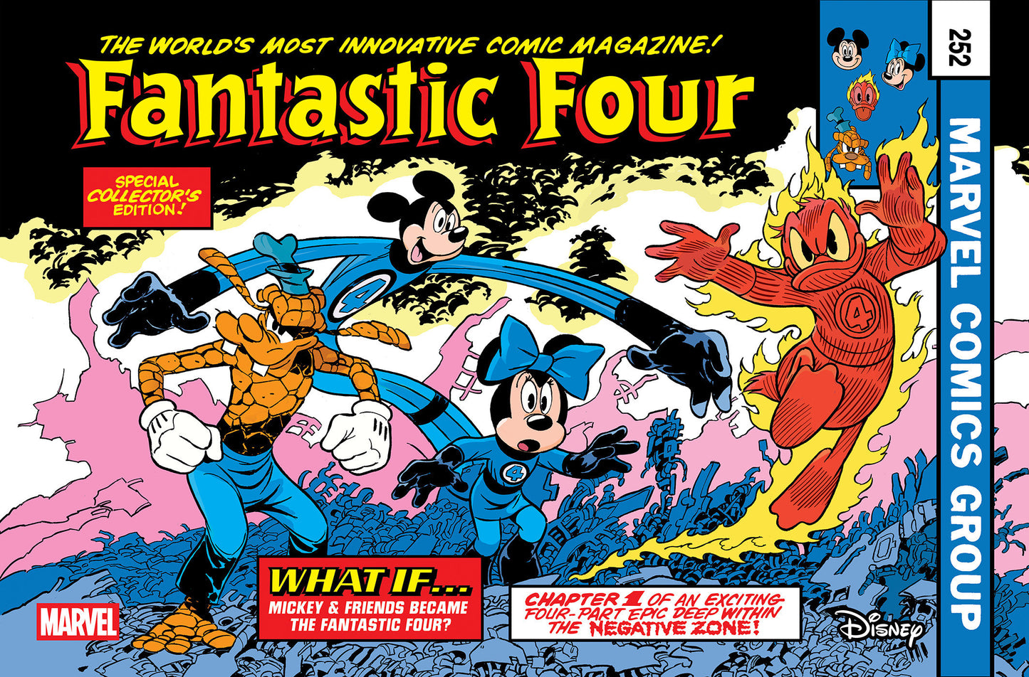 FANTASTIC FOUR #4 ANDREA FRECCERO DISNEY WHAT IF? FANTASTIC FOUR HOMAGE VAR (Backorder, Allow 4-5 Weeks)