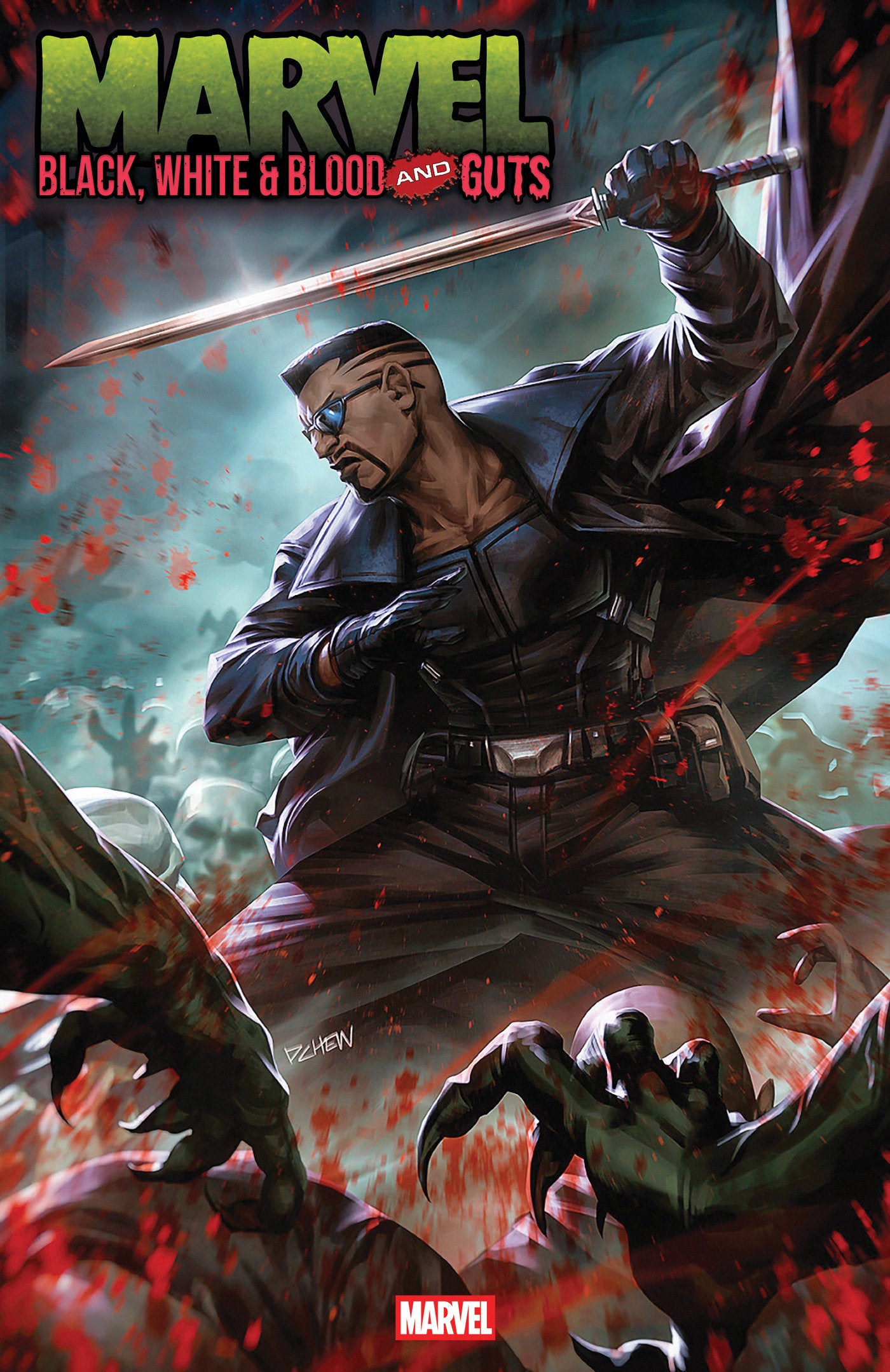 MARVEL: BLACK, WHITE & BLOOD AND GUTS #1 DERRICK CHEW VAR (Backorder, Allow 4-5 Weeks)