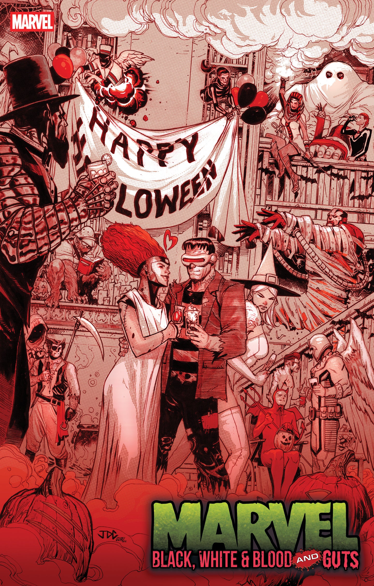 MARVEL: BLACK, WHITE & BLOOD AND GUTS #1 JOSHUA CASSARA VAR (Backorder, Allow 4-5 Weeks)
