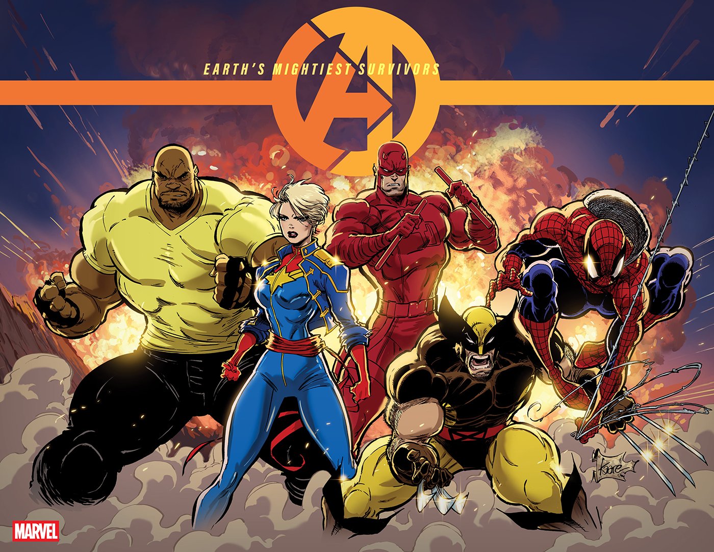 AVENGERS #1 KAARE ANDREWS WRAPAROUND VAR | MARVEL | Comicbookeroo