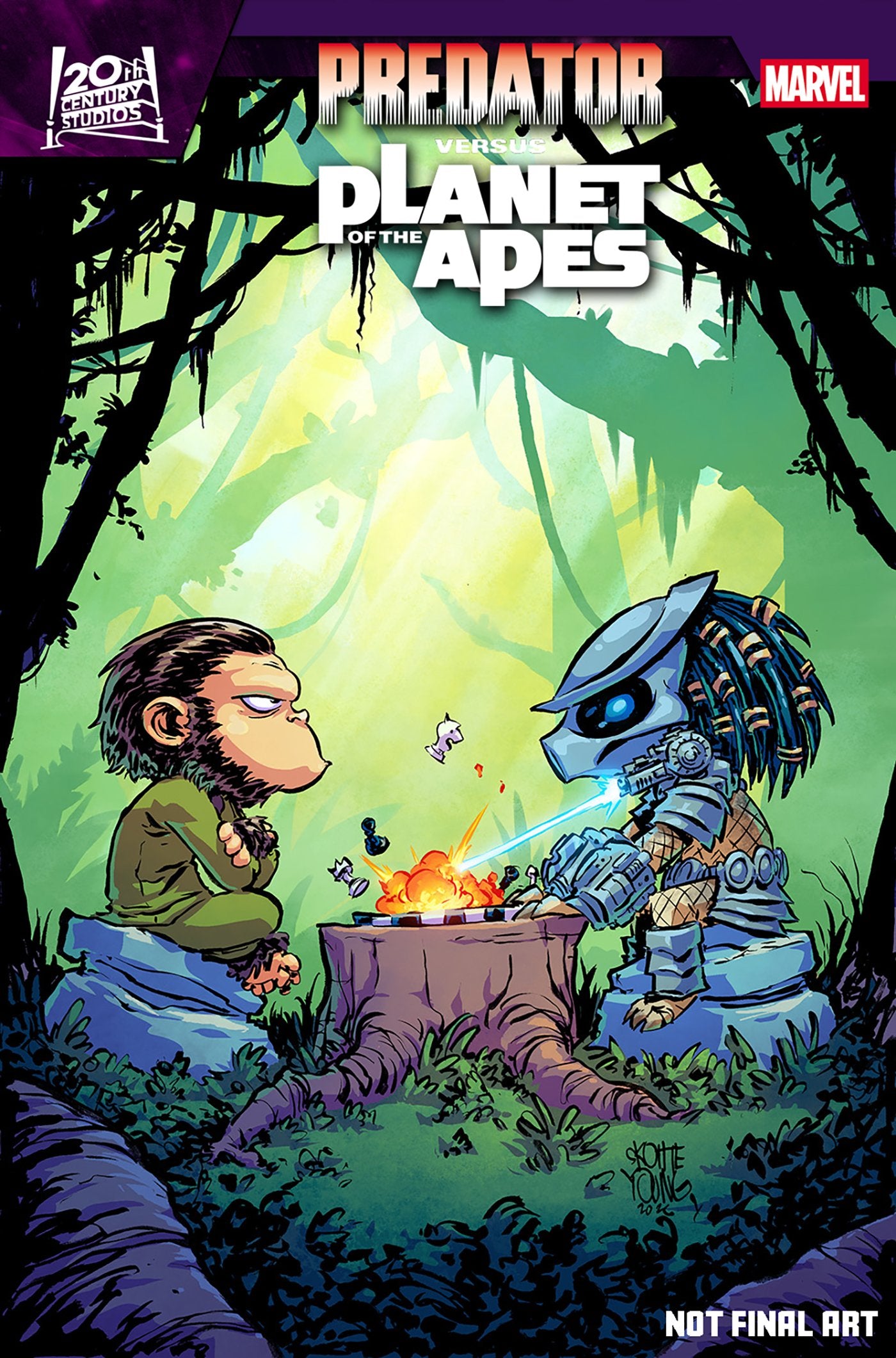 PREDATOR VS. THE PLANET OF THE APES #1 SKOTTIE YOUNG VAR