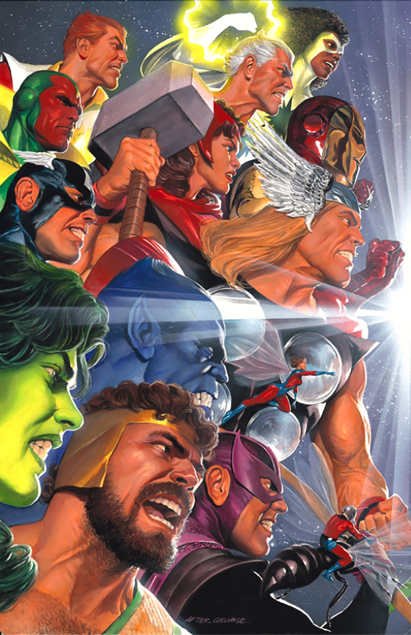 JLA/AVENGERS #3 FACSIMILE EDITION ALEX ROSS 2-PART CONNECTING VAR A (22 Jul Release)