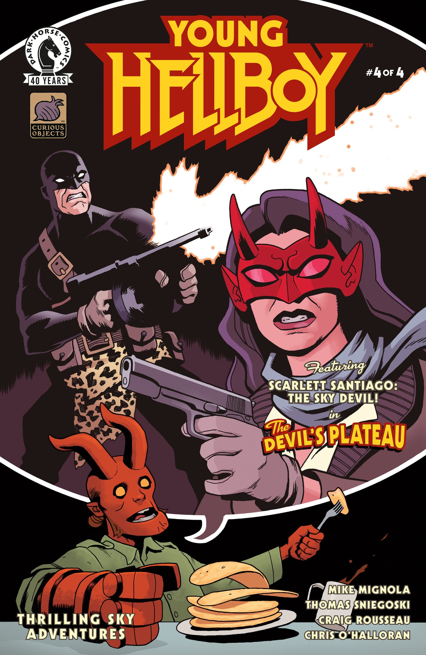 YOUNG HELLBOY: THRILLING SKY ADVENTURES #4 (CVR B) (BEN STENBECK) | DARK HORSE COMICS | Comicbookeroo