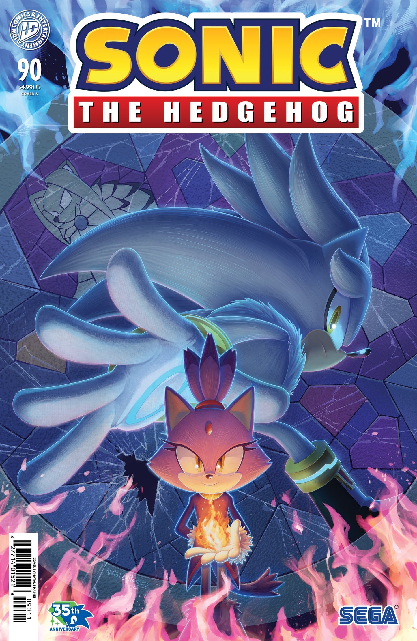 SONIC THE HEDGEHOG #90 COVER A
