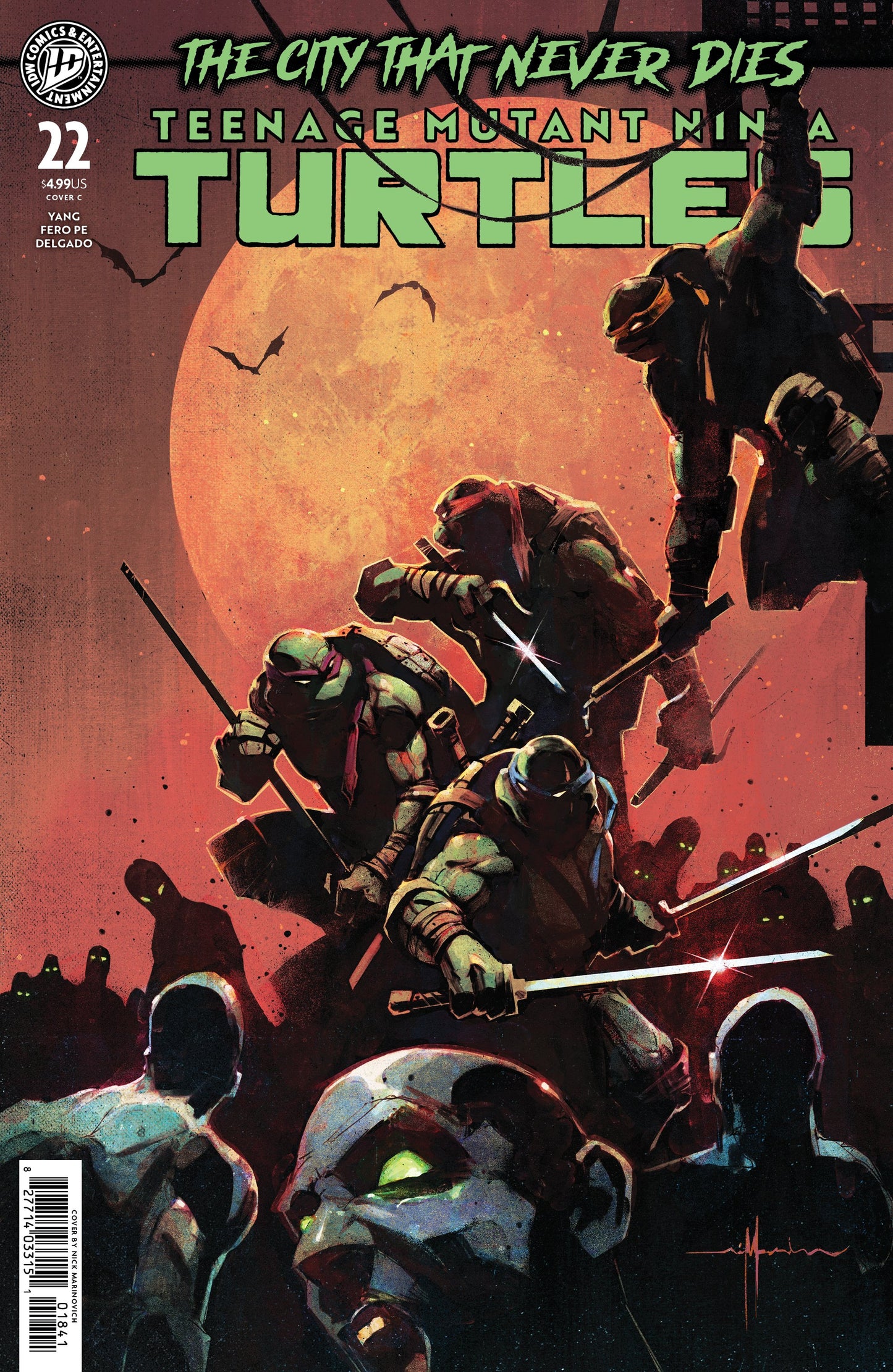 TEENAGE MUTANT NINJA TURTLES #22 VAR C