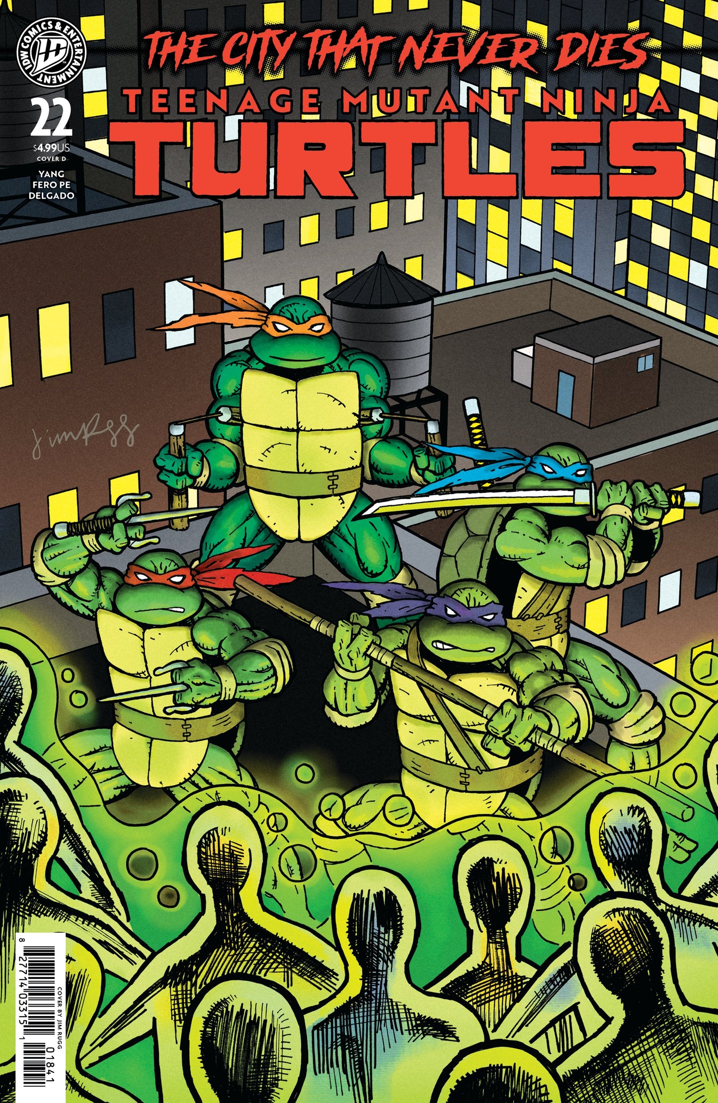TEENAGE MUTANT NINJA TURTLES #22 VAR D