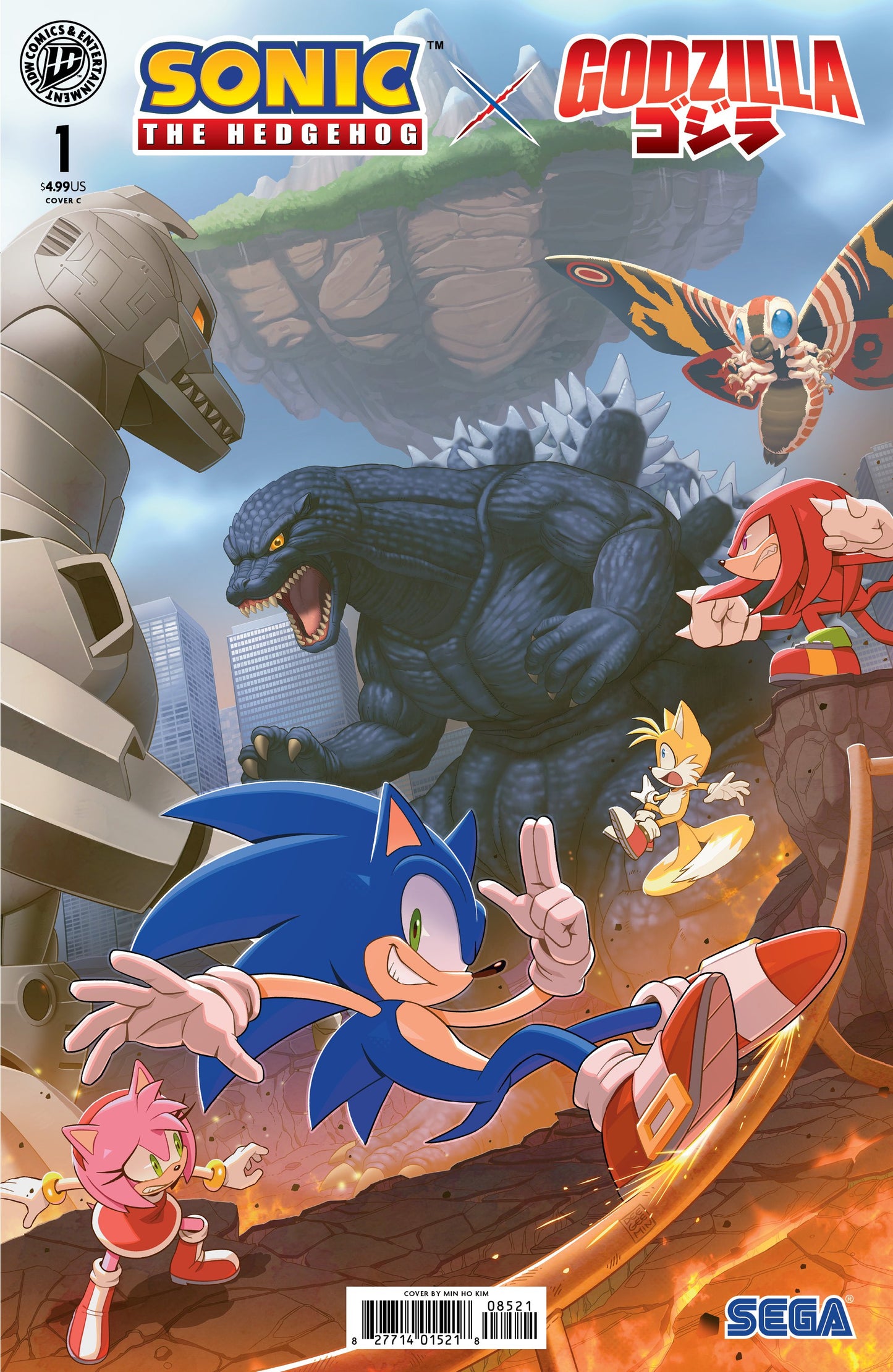 SONIC THE HEDGEHOG X GODZILLA #1 VAR C (KIM) (15 Jul Release)