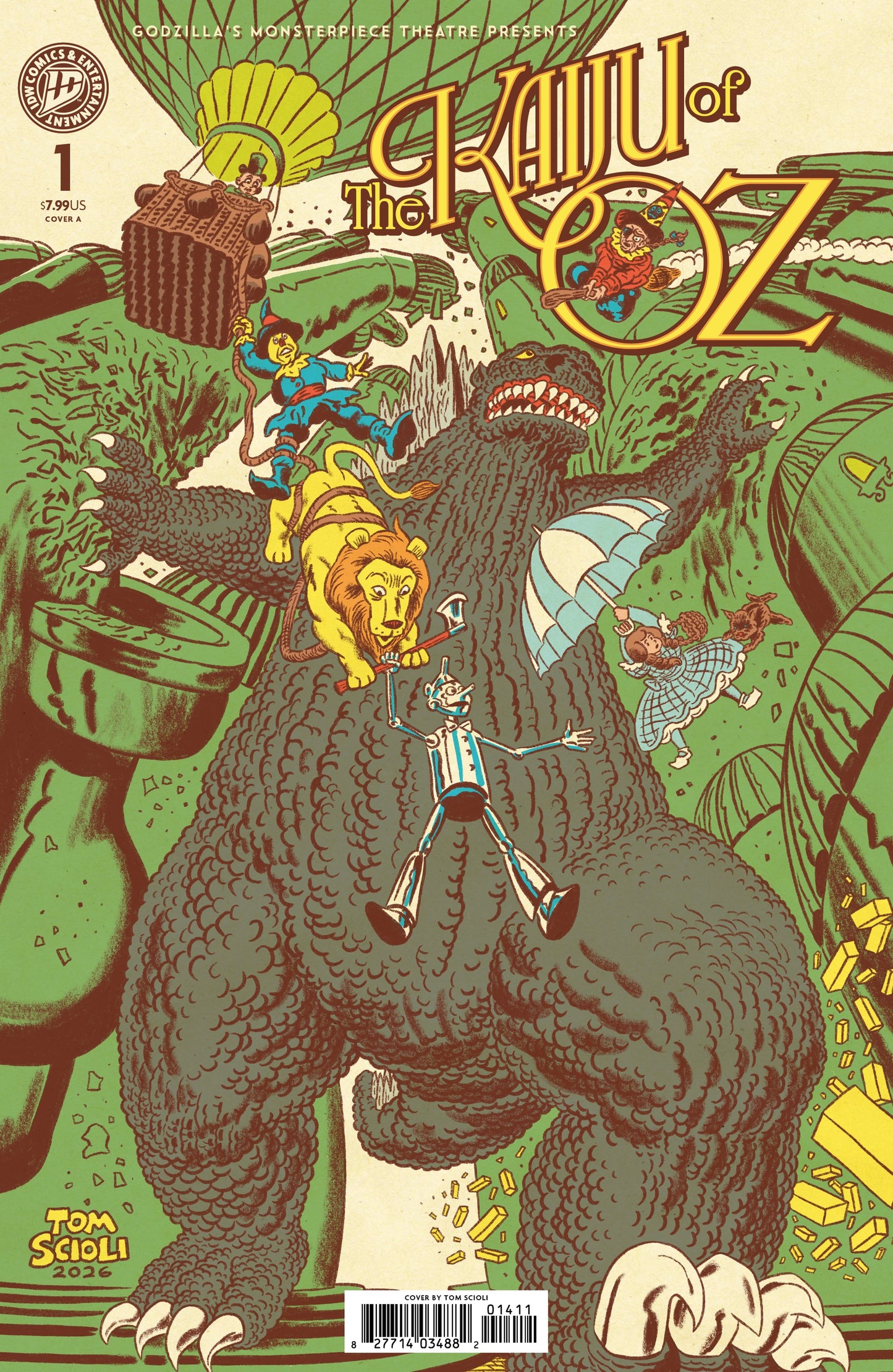 GODZILLA’S MONSTERPIECE THEATRE PRESENTS: THE KAIJU OF OZ COVER A