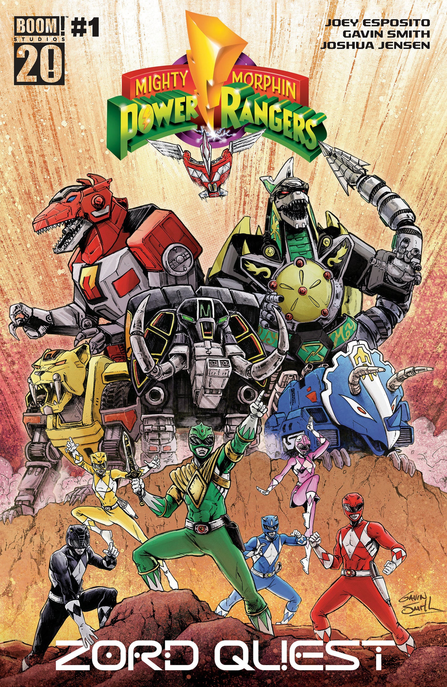 MIGHTY MORPHIN POWER RANGERS: ZORD QUEST #1 A MAIN (DRESSED, SMITH) (Backorder, Allow 4-5 Weeks)