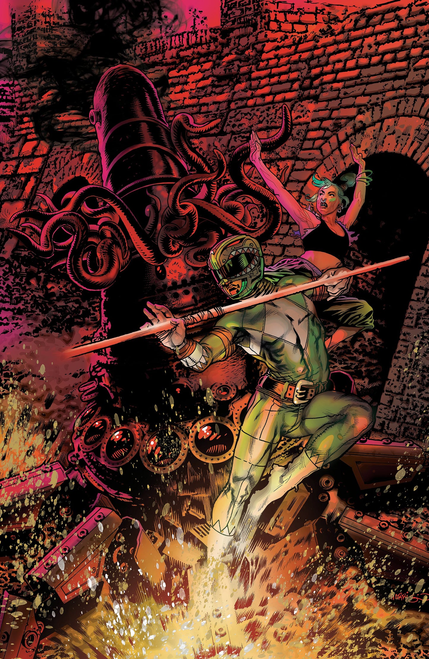 POWER RANGERS GREEN #2 D FOIL VAR