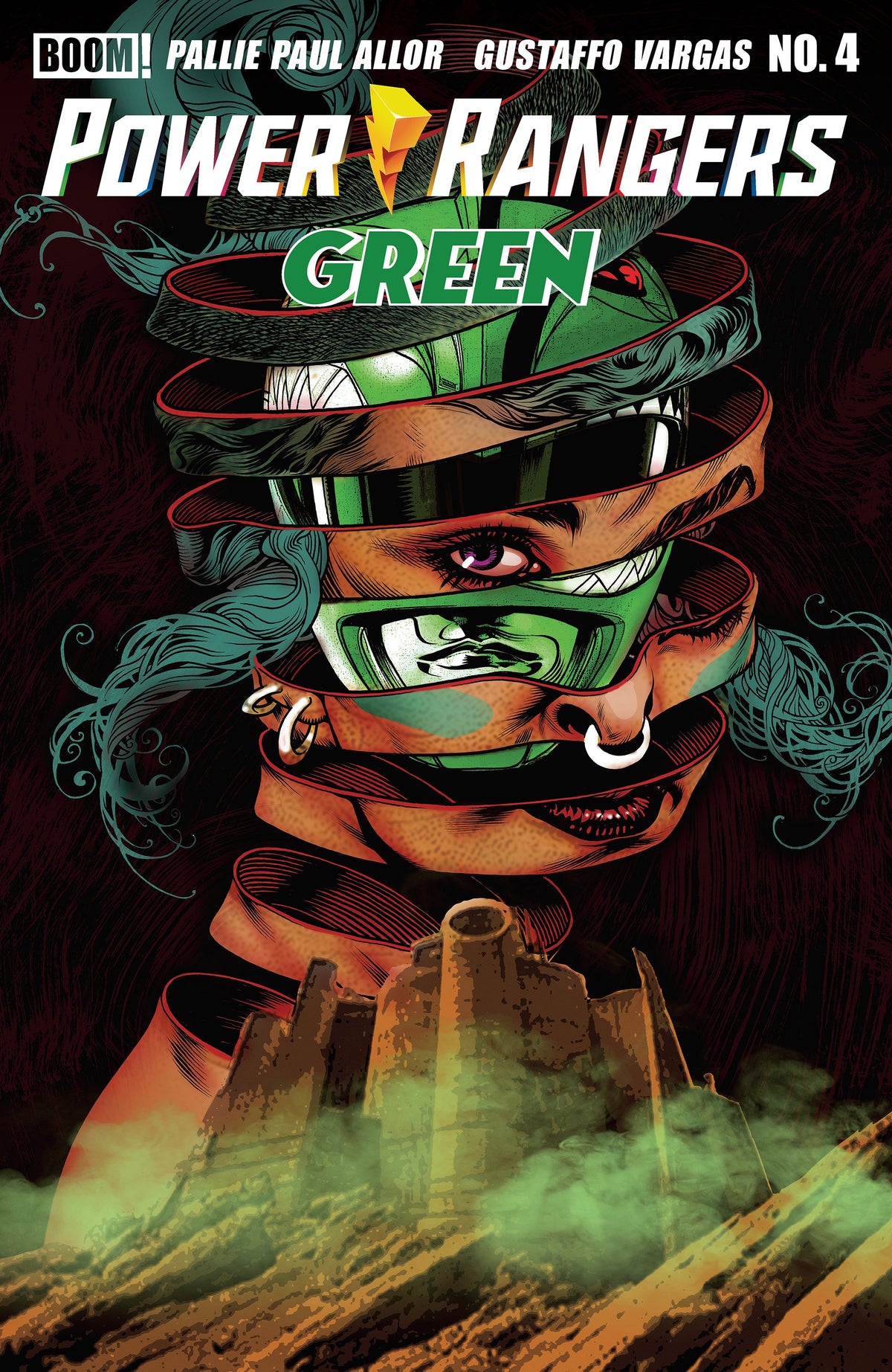 POWER RANGERS GREEN #4 A MAIN (DRESSED, HARRIS) | BOOM ENTERTAINMENT | Comicbookeroo