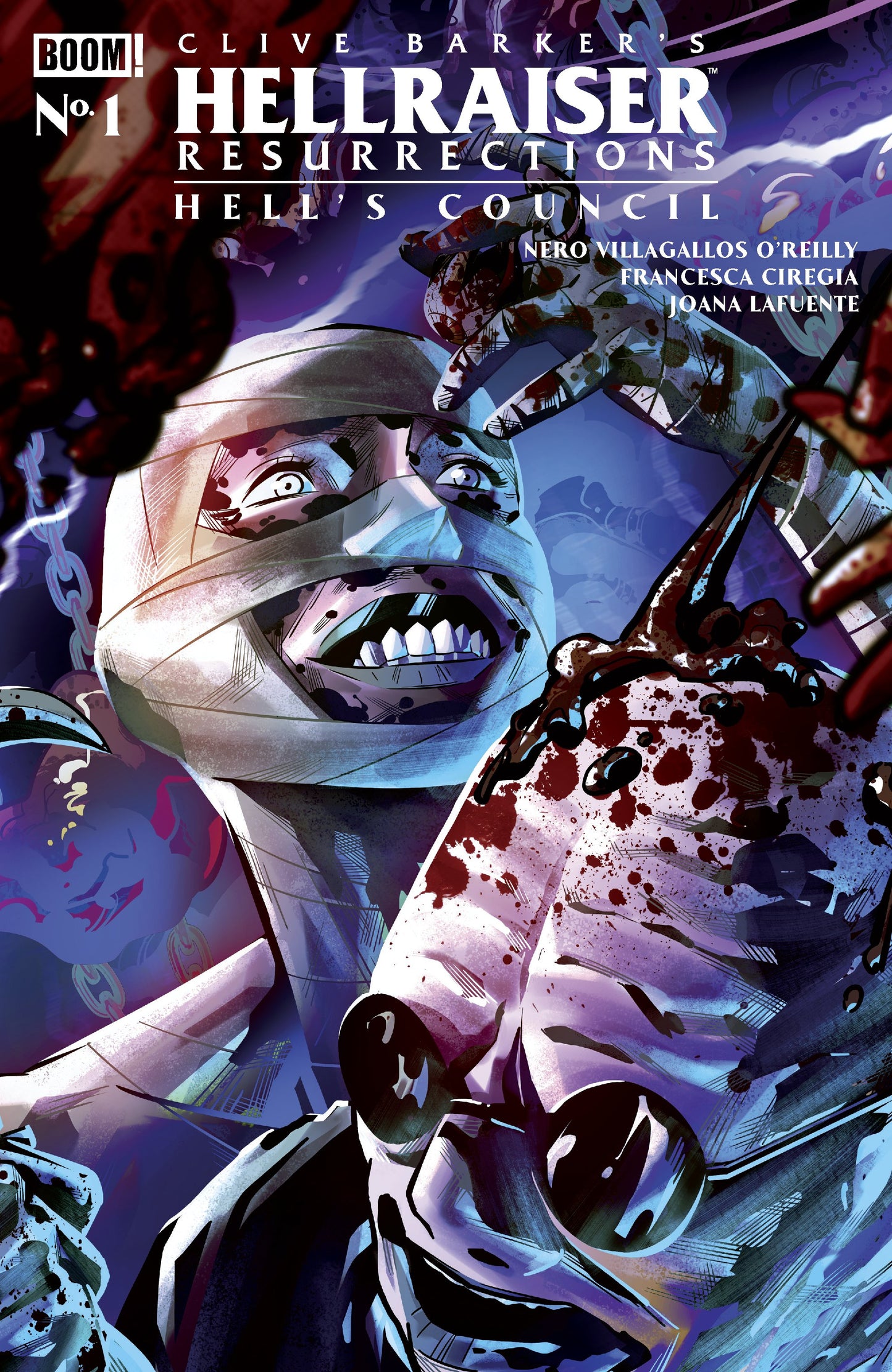 HELLRAISER: RESURRECTIONS - HELL'S COUNCIL #1 B VAR (DRESSED, SABBATINI) | BOOM ENTERTAINMENT | Comicbookeroo